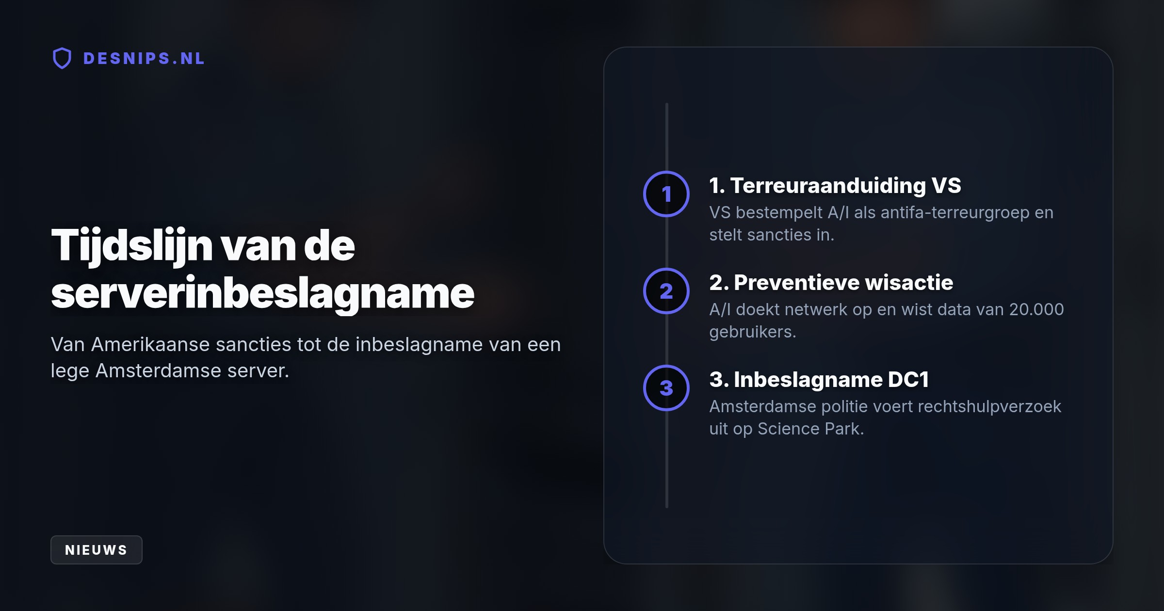 De VS eisten data op van het Italiaanse antifa-netwerk A/I, maar het collectief doekte de servers en gegevens van 20.000 gebruikers vooraf al op.