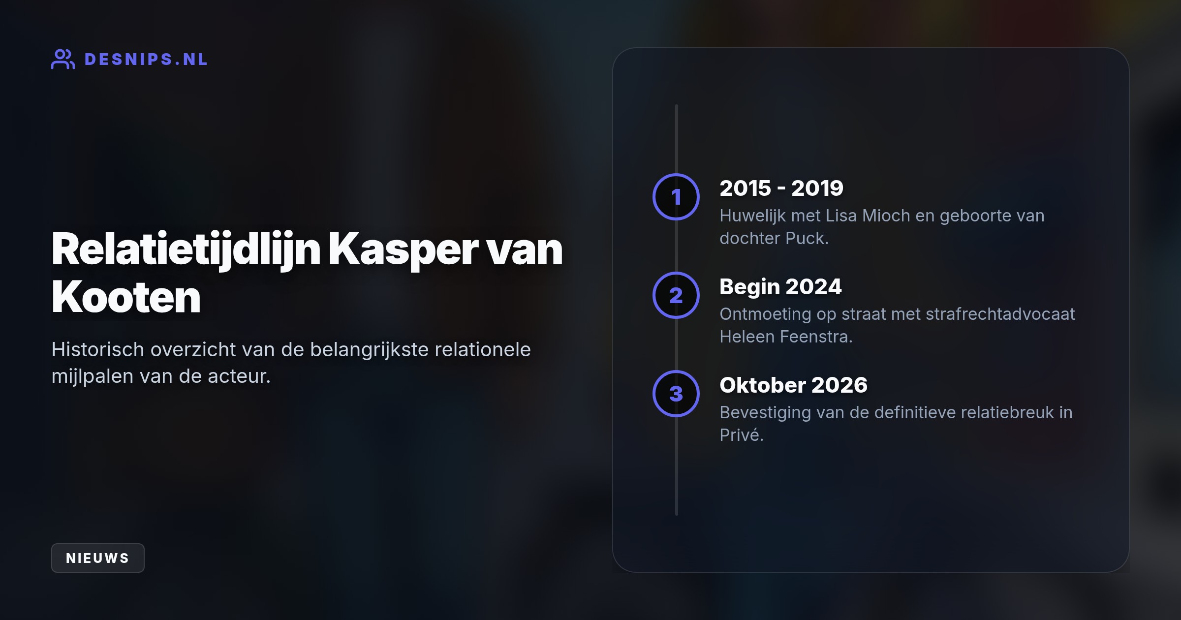 Na een korte romance die begon met een toevallige ontmoeting op de fiets, bevestigt Gooische Vrouwen-acteur Kasper van Kooten dat hij en advocaat Heleen Feenstra uit elkaar zijn.