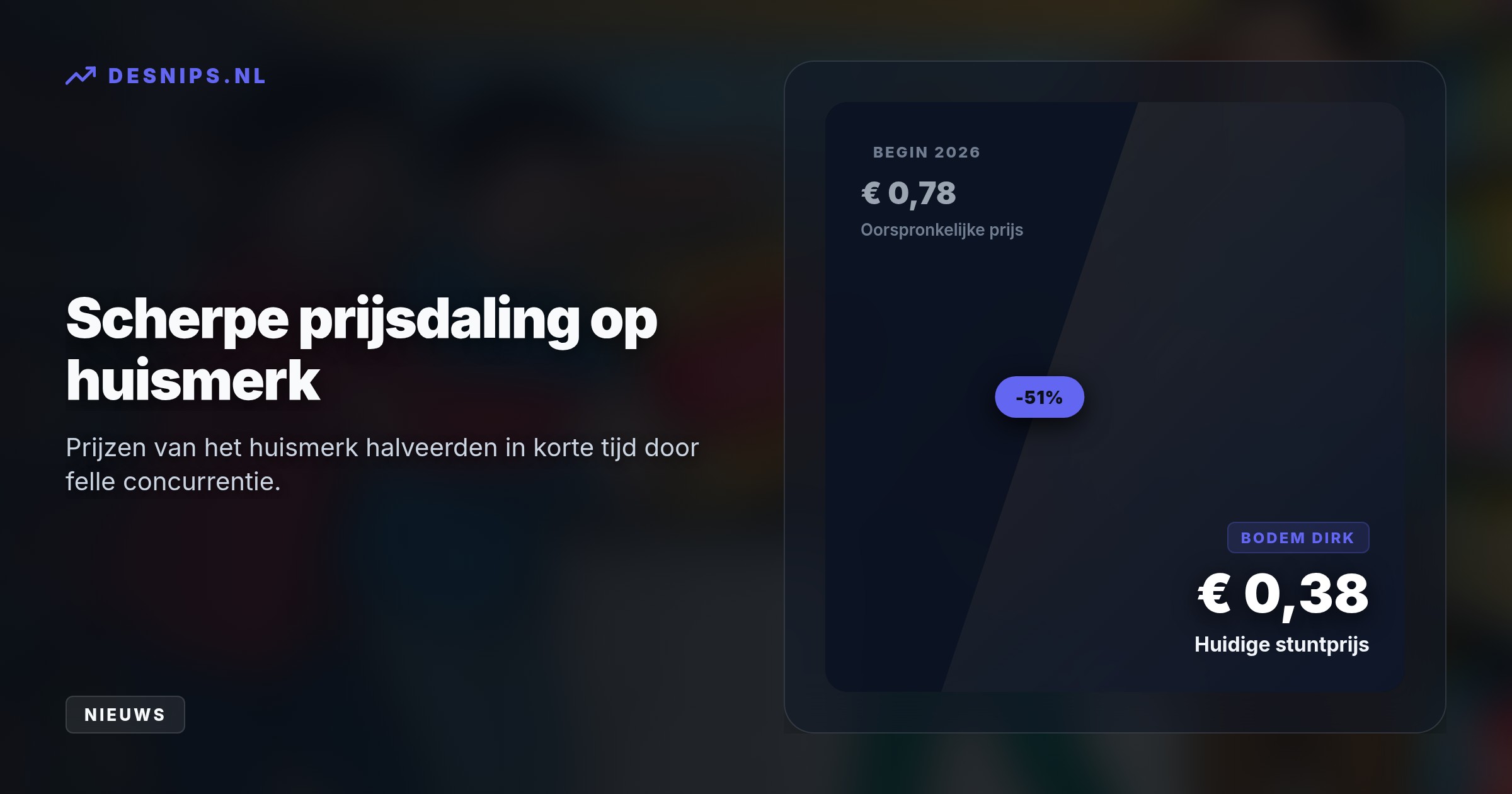 Ketens verkopen huismerkstroopwafels met verlies om een goedkoop prijsimago te bouwen. Het verlies compenseren ze met hogere marges op overige impulsaankopen.
