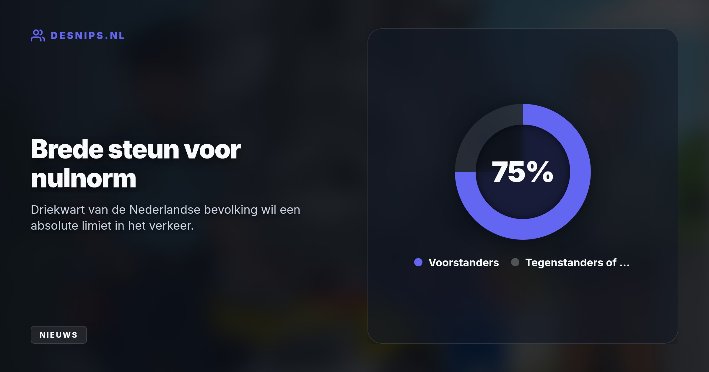 Bij een nultolerantie moeten agenten na elke minieme speekselvondst een tijdrovende bloedtest opstarten. Dit vreet zoveel tijd dat de verkeersveiligheid juist in gevaar komt.