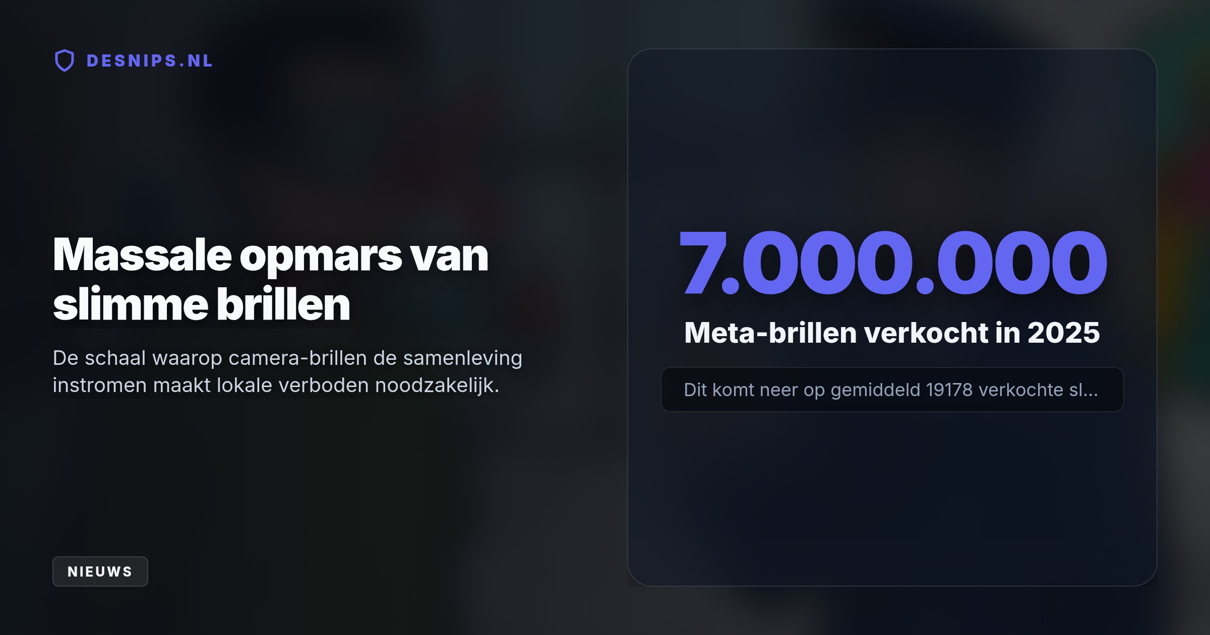 Groningse musea, podia en festivals bannen de slimme bril wegens privacyrisico’s door onzichtbare camera’s. Het verbod moet ongevraagd filmen in cultuurinstellingen stoppen.