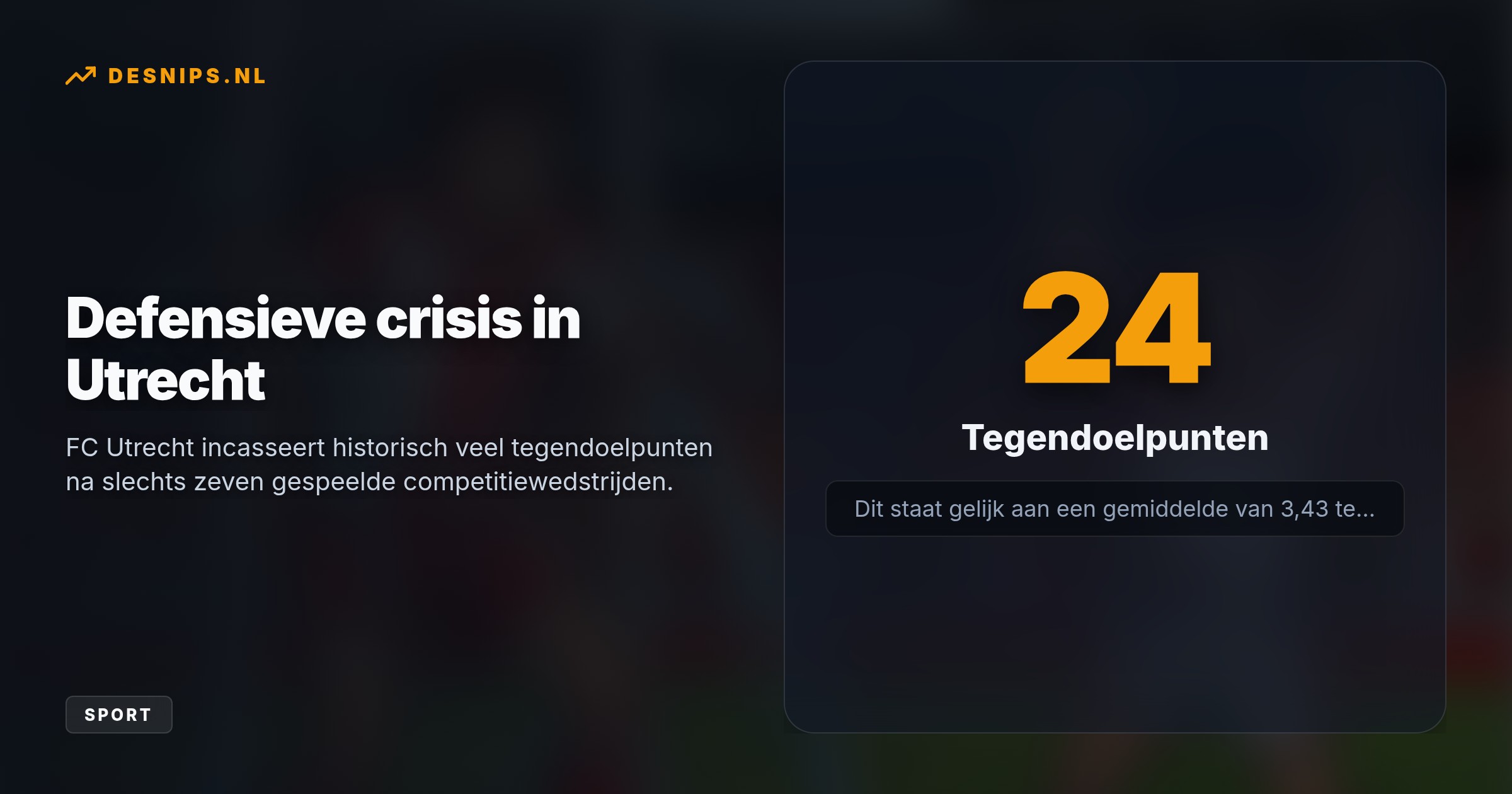 Door defensieve blunders van Utrecht en een ontketende Hadj Moussa scoort Feyenoord er lustig op los. Utrecht blijft achter met 24 tegendoelpunten in zeven duels.