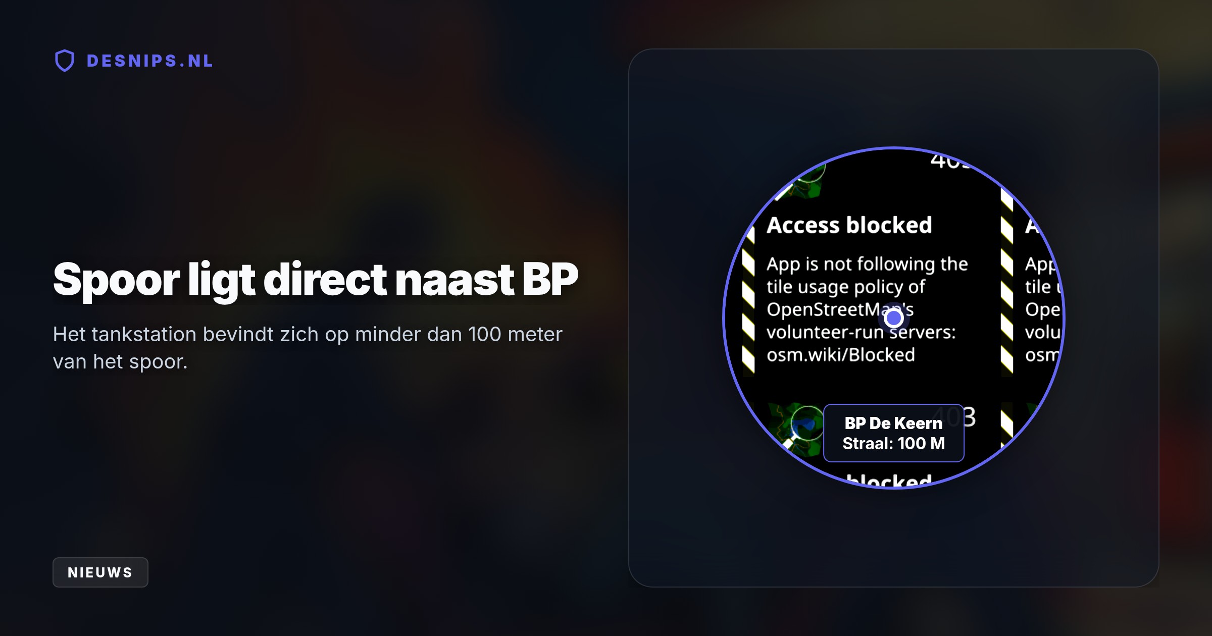 Na de harde klap tegen de BP-pomp vatte de auto direct vlam. Door het explosiegevaar en de bluswerkzaamheden vlak bij het spoor lag al het treinverkeer urenlang stil.