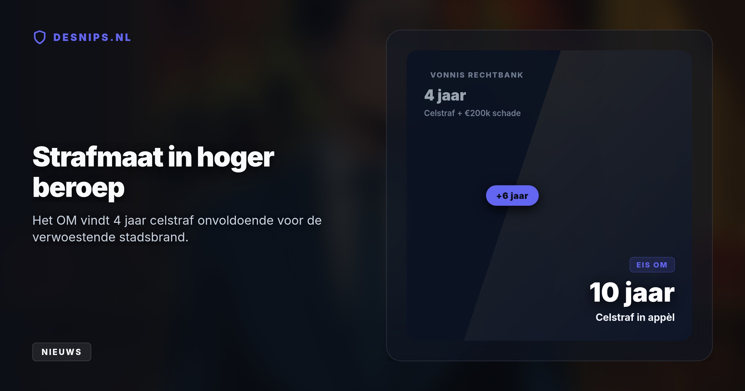 Verdachte Koert H. ontkent brandstichting in Arnhem, maar het OM eist meer celstraf vanwege het enorme levensgevaar en bezwarende audio-opnames.