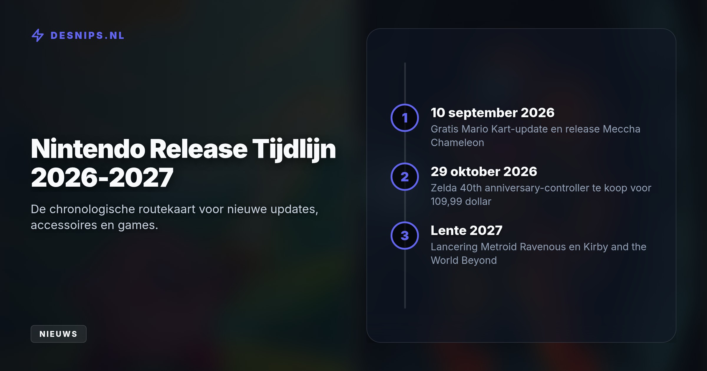 Met games als Kirby en Metroid toont Nintendo de toekomst van de Switch 2, aangevuld met een exclusieve Zelda-controller in oktober.