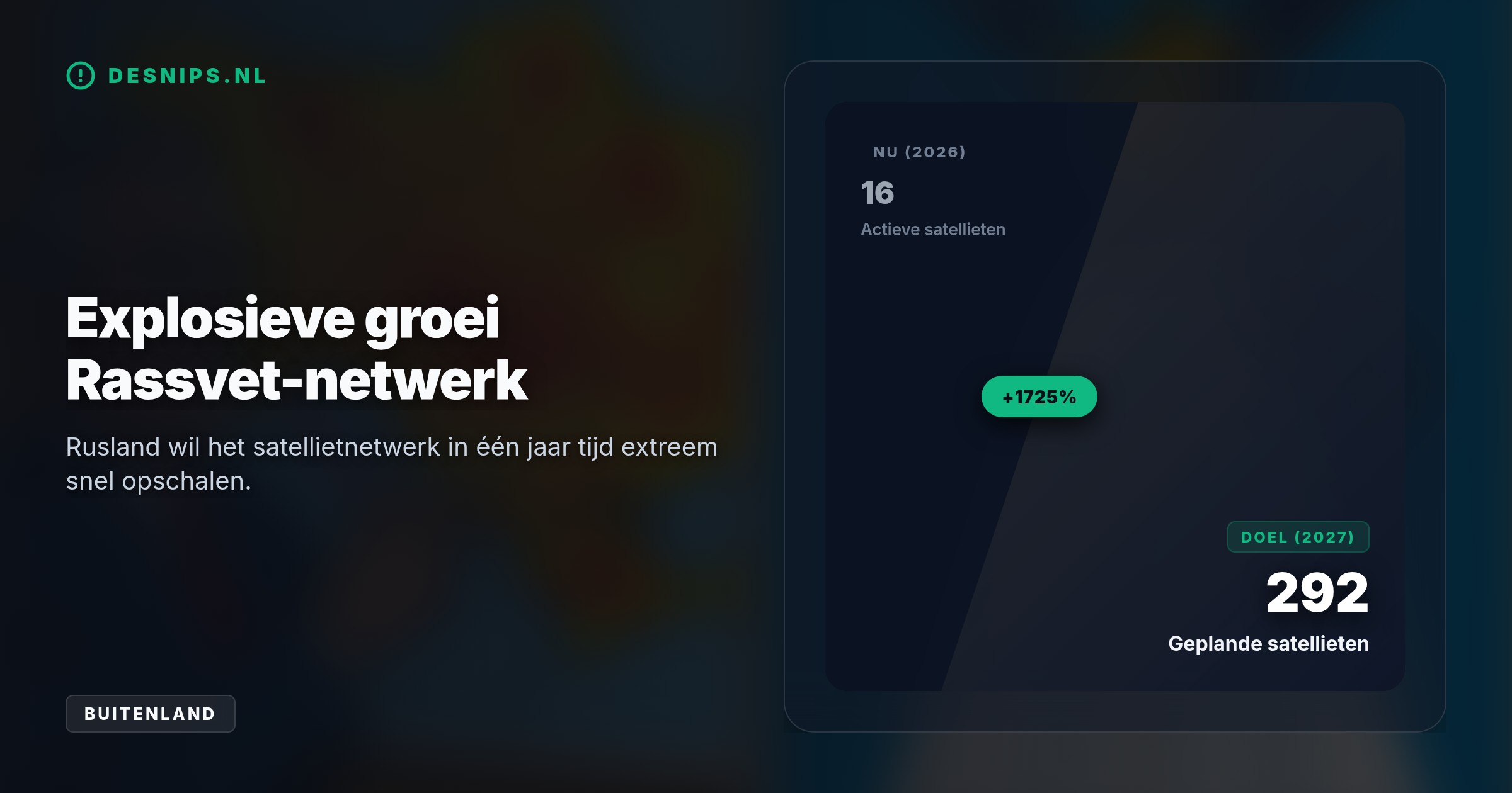 Zonder Amerikaanse sancties kan Rusland eind 2026 via het Rassvet-netwerk realtime Oekraïense doelen opsporen. Dit vormt tevens een direct gevaar voor de Europese cyberveiligheid.