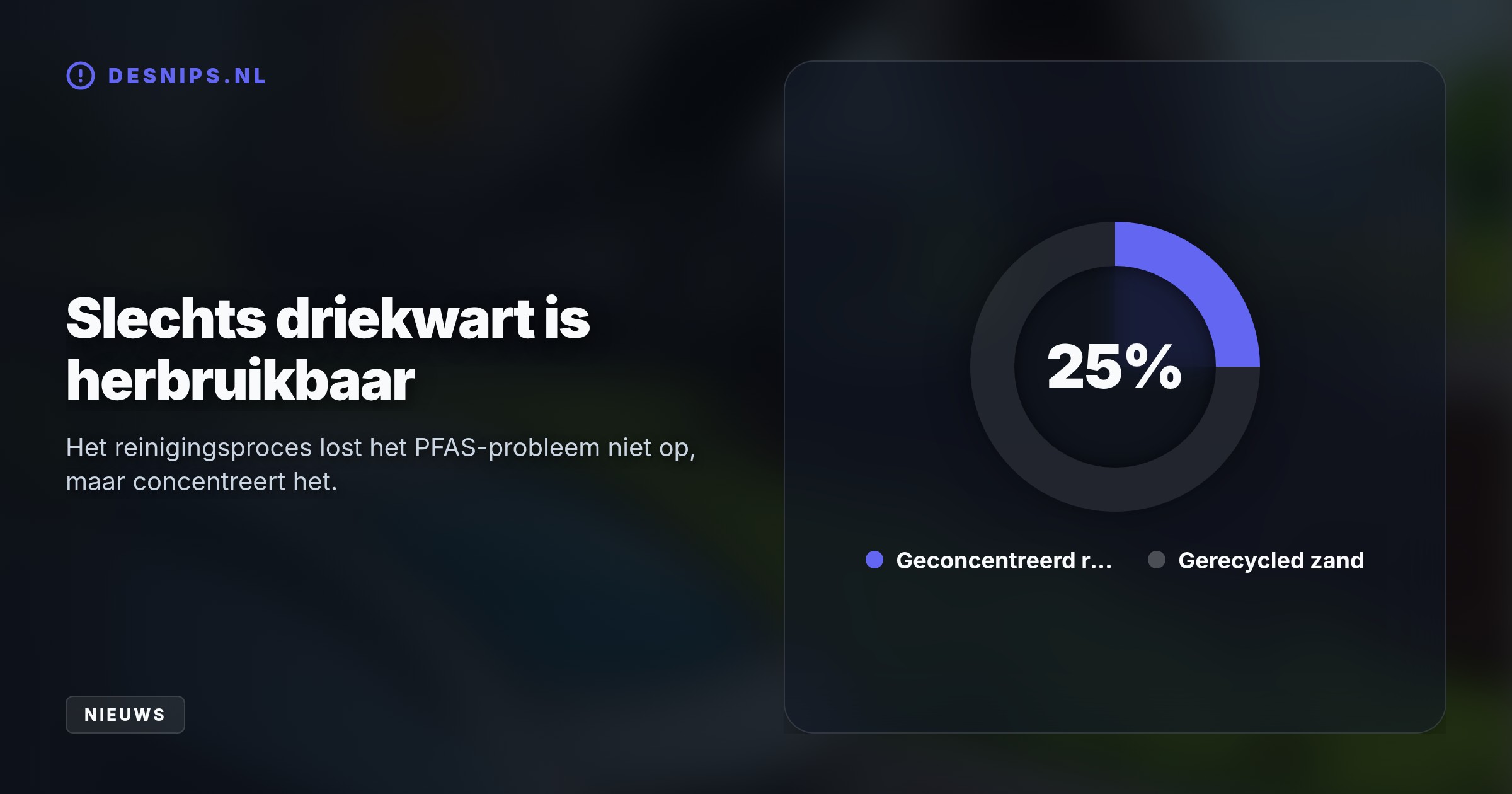 De luchthaven wast 200.000 ton PFAS-grond schoon, maar voert het overgebleven zware gifslib per vrachtwagen af naar een afvalverwerker in Middenmeer.