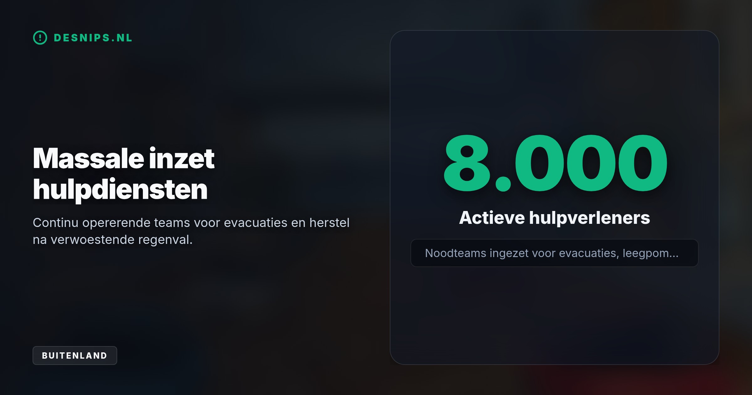 Twee maanden neerslag in twee dagen veroorzaakte hevige overstromingen in de megastad. Scholen sloten en 43 inkomende vluchten moesten uitwijken.