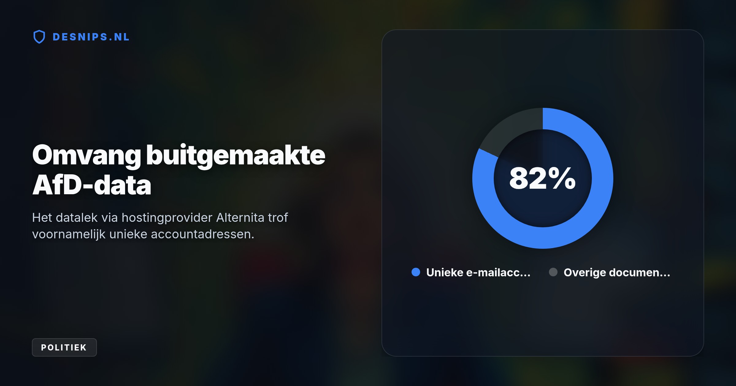 Ruim 420.000 gelekte e-mails tonen dat partijleider Weidel al in 2017 wist van verboden giften. Het datalek versterkt de juridische roep om een officieel partijverbod.
