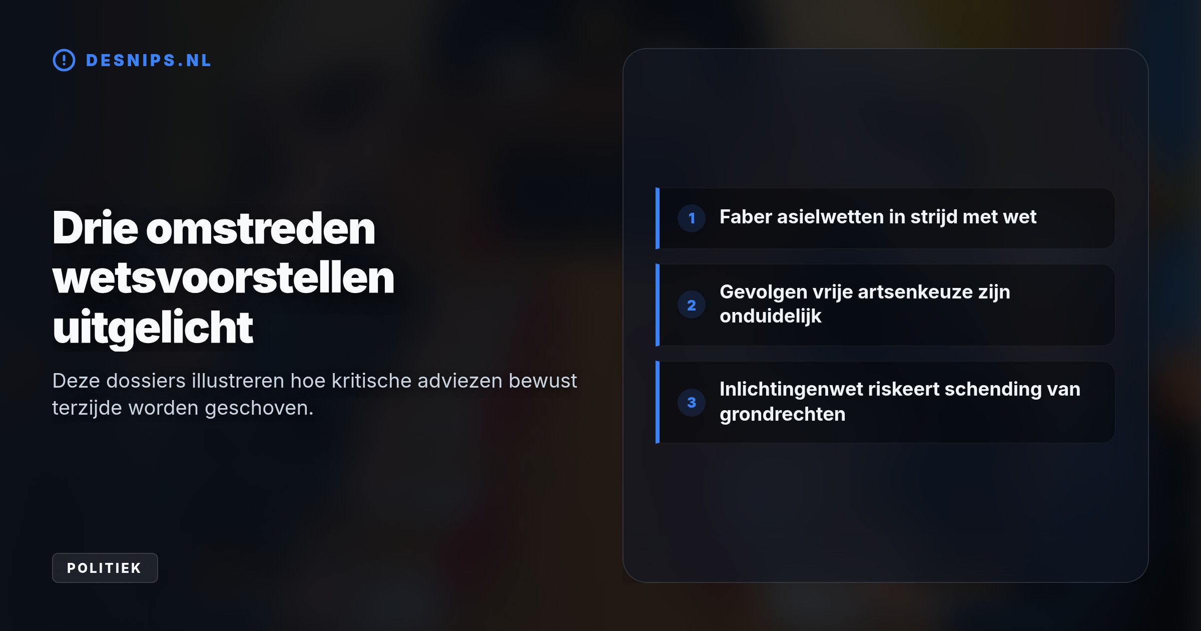 Ondanks vernietigende adviezen van juristen en de Raad van State over asielwetten en burgerrechten, drukt het kabinet de voorstellen door om politiek te scoren ten koste van de rechtszekerheid.