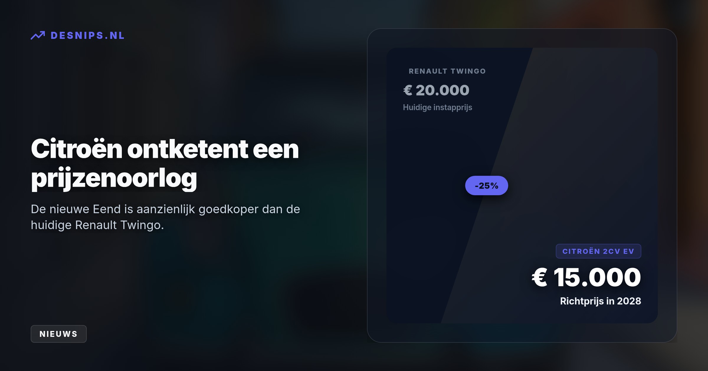 Met de compacte retro-EV ondergraaft Citroën de concurrentie, waaronder de Renault Twingo, om elektrisch rijden weer betaalbaar te maken voor Europeanen.