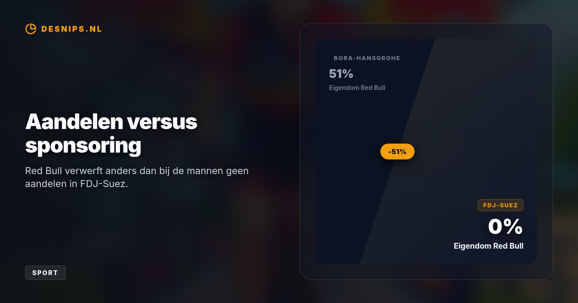 De drankengigant koopt geen aandelen, maar biedt de rensters exclusieve toegang tot de elite Red Bull Athlete Performance Centers ter voorbereiding op de Olympische Spelen van 2028.