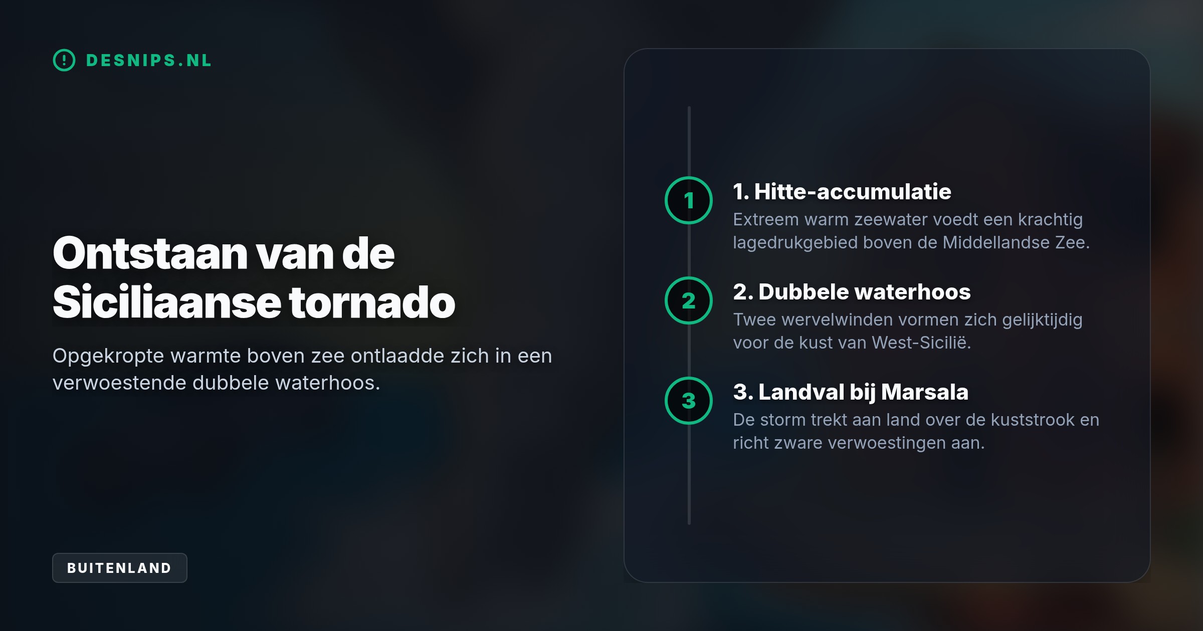 Opgekropte zomerhitte ontlaadde zich in twee krachtige waterhozen die aan land kwamen, waarbij zestien gewonden vielen en een echtpaar kritiek raakte.