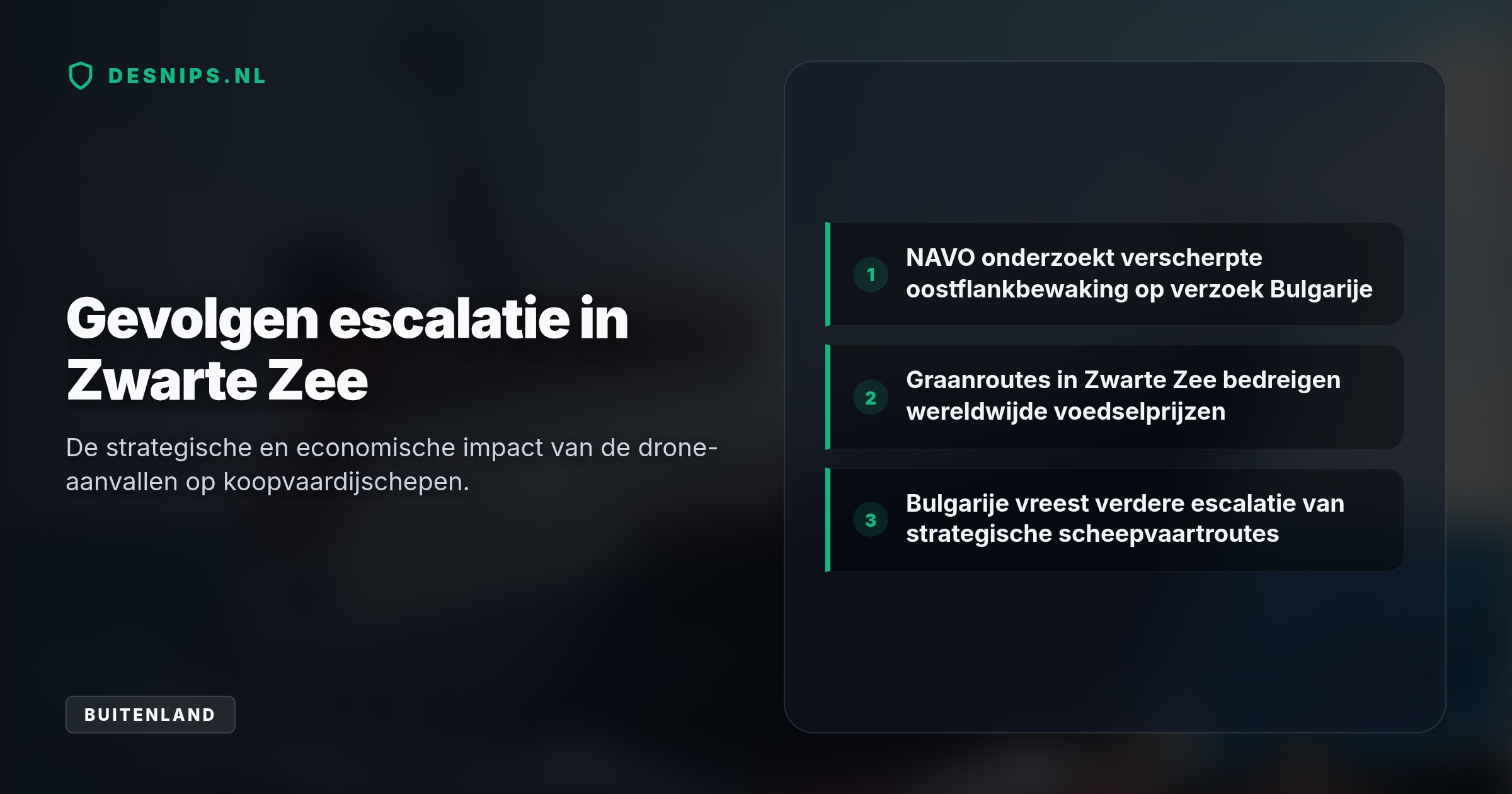 Na drone-inslagen op twee koopvaardijschepen voor Bulgarije vraagt premier Radev NAVO-chef Rutte om versterkte oostflankbewaking tegen verdere Zwarte Zee-escalatie.