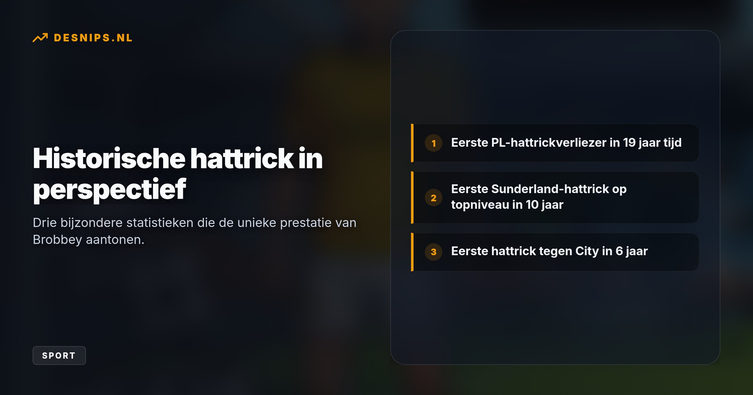 Sunderland boog met 5-3 in het Etihad Stadium, waardoor Manchester City met een perfecte score koploper blijft. Brobbey reist desondanks met veel vertrouwen naar Oranje.