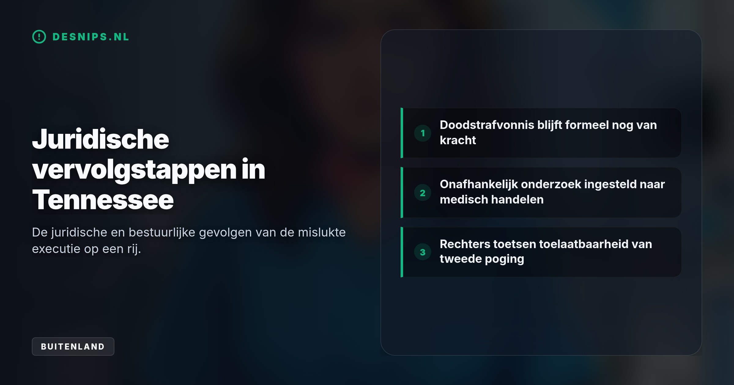 Na tien mislukte infuuspogingen overleefde Christa Pike twee doses dodelijk middel, waarna gouverneur Lee alle geplande executies tot eind 2026 opschortte.