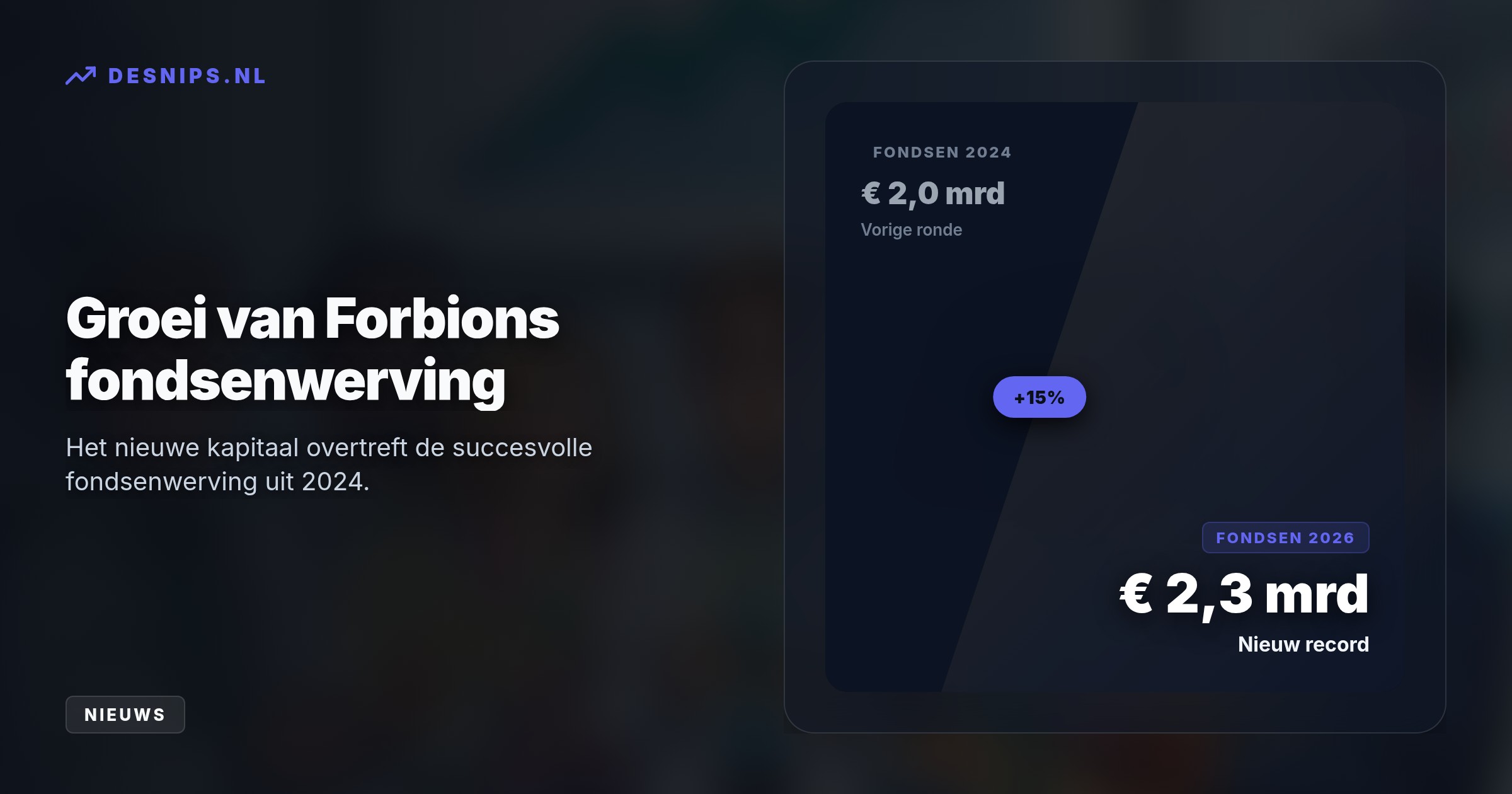 Met de recordinjectie steunt de Naardense durfinvesteerder dertig bedrijven, wat de huidige Europese financieringsdroogte voor de ontwikkeling van nieuwe medicijnen doorbreekt.