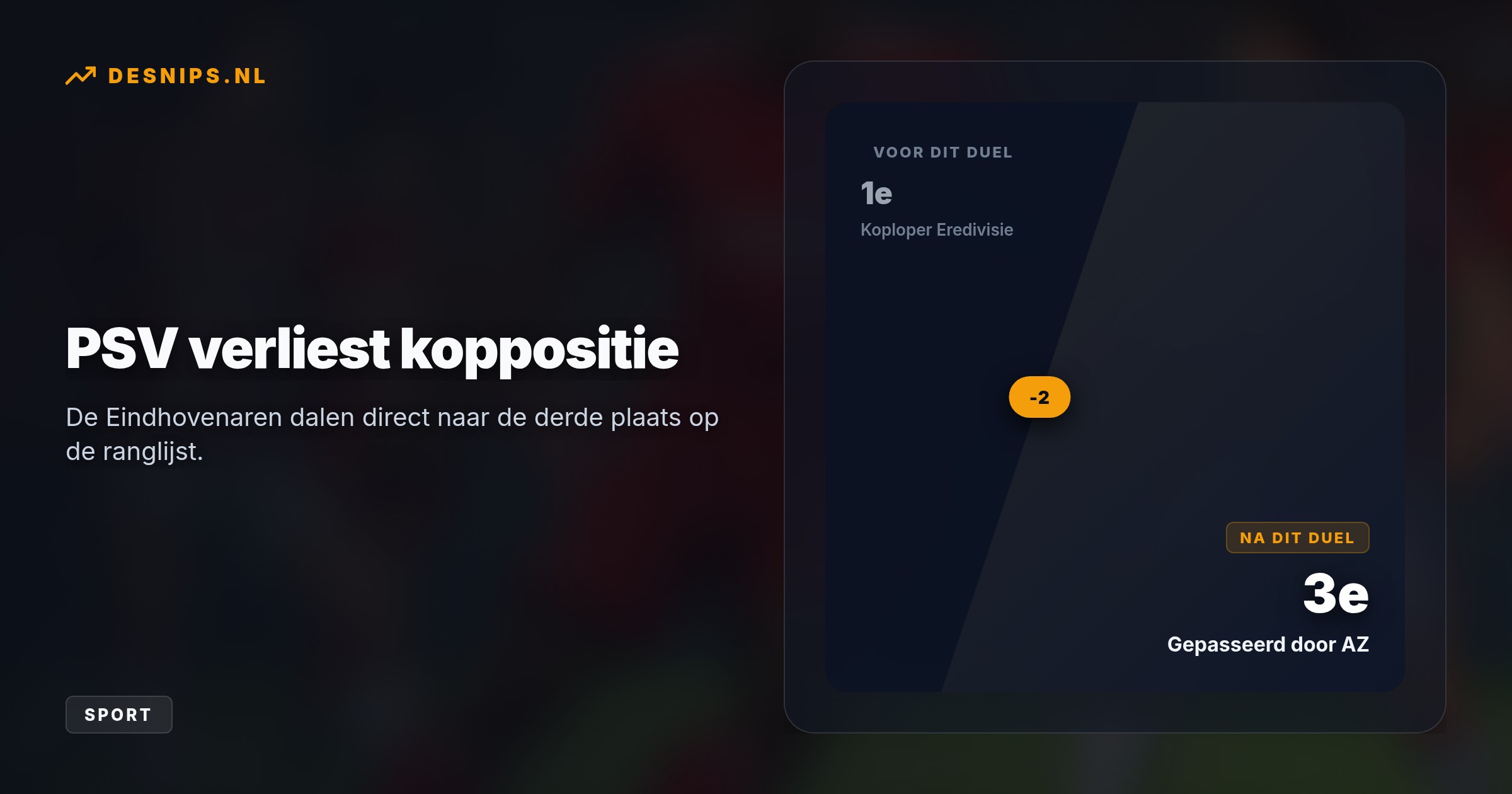 Wout Weghorst en Daouda Weidmann bogen een 1-2 achterstand in de slotfase om. Door het puntenverlies zakt de Eindhovense club van de eerste naar de derde plaats in de Eredivisie.