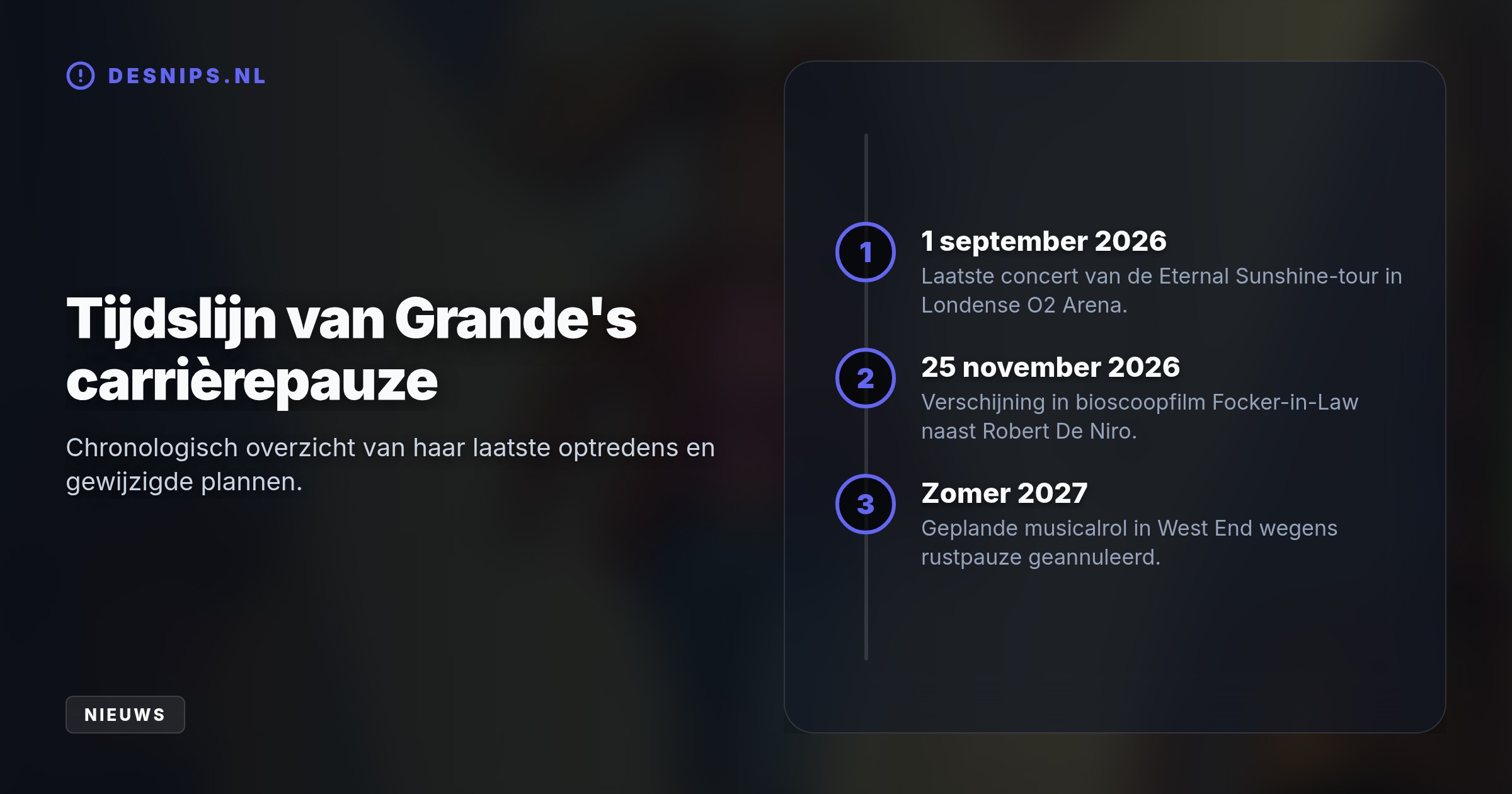 Vanaf september last de zangeres een pauze in door felle reacties op haar gewicht. Ze zegt haar musicalrol af, maar maakt haar lopende concertreeks in Londen wel af.