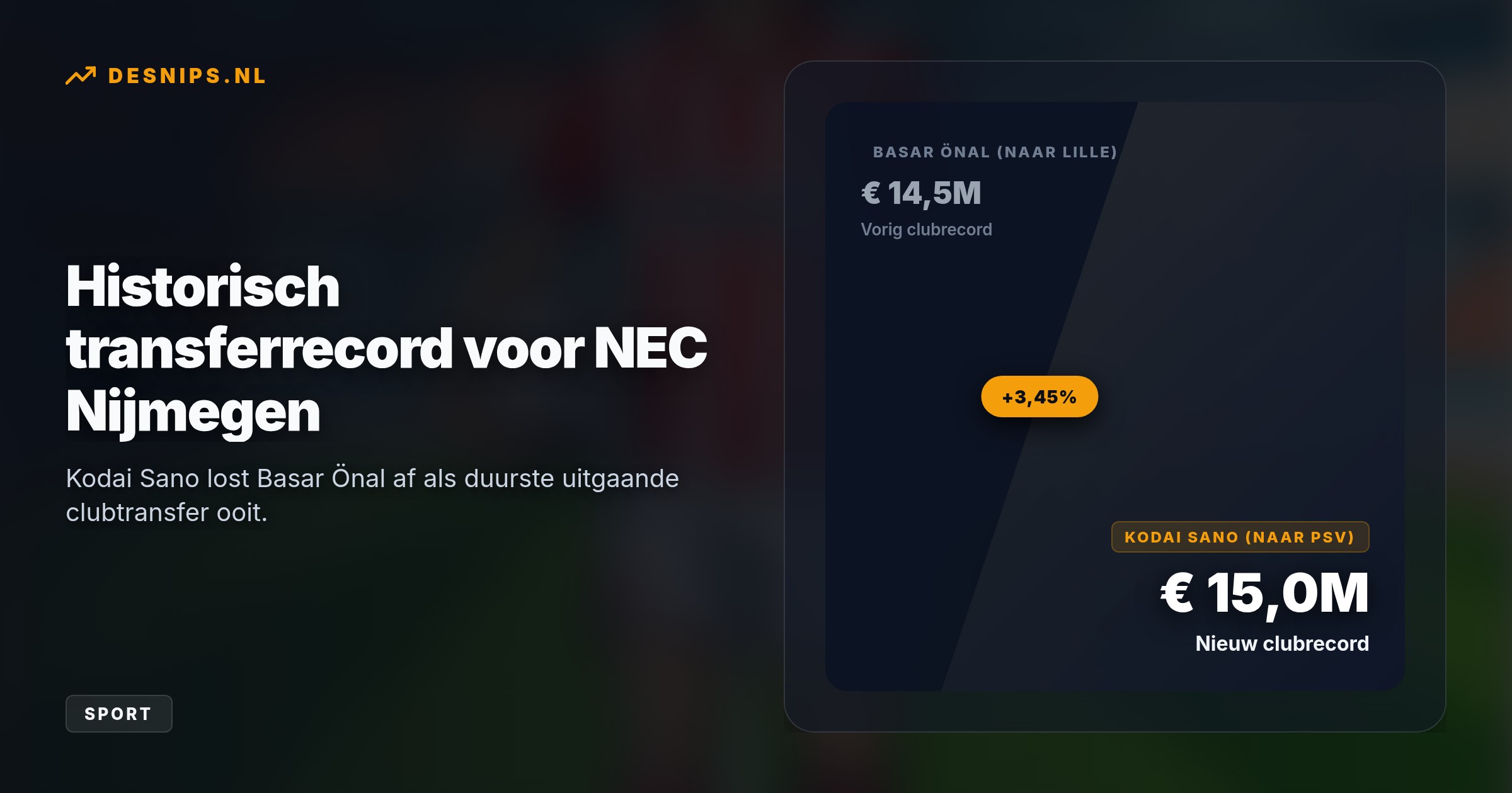 De 22-jarige Japanner verlaat NEC per direct voor Eindhoven. PSV haalt hem om met zijn enorme intensiteit en loopvermogen de 'nummer zes'-positie te versterken.