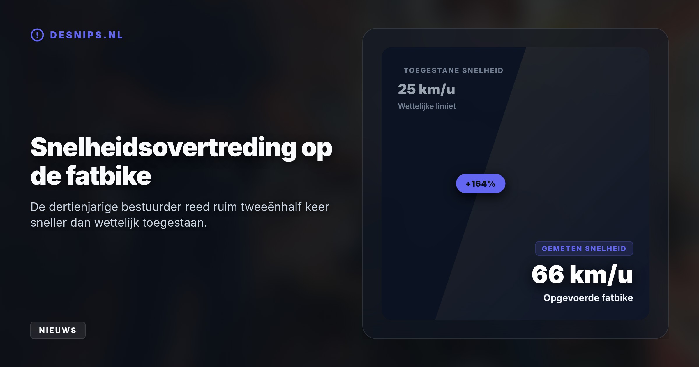 Tijdens een grootschalige verkeerscontrole in Rotterdam-Zuid deelde de politie 117 bekeuringen uit en werd de extreem opgevoerde fatbike van de tiener in beslag genomen.