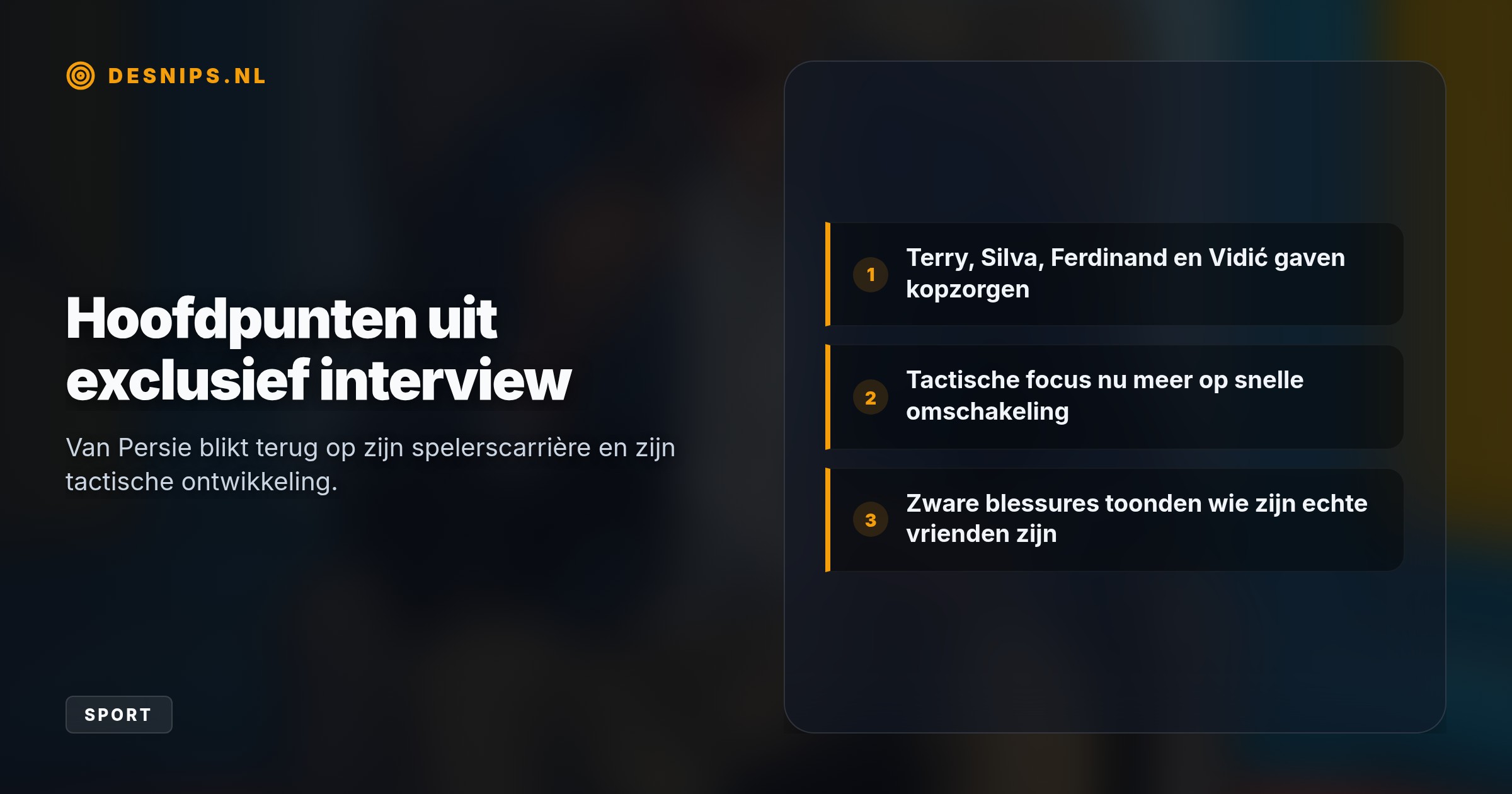 De oud-trainer weigert tegenover Flashscore over zijn vertrek te praten en focust op zijn tactische visie en de vier Premier League-verdedigers die hem de meeste kopzorgen gaven.