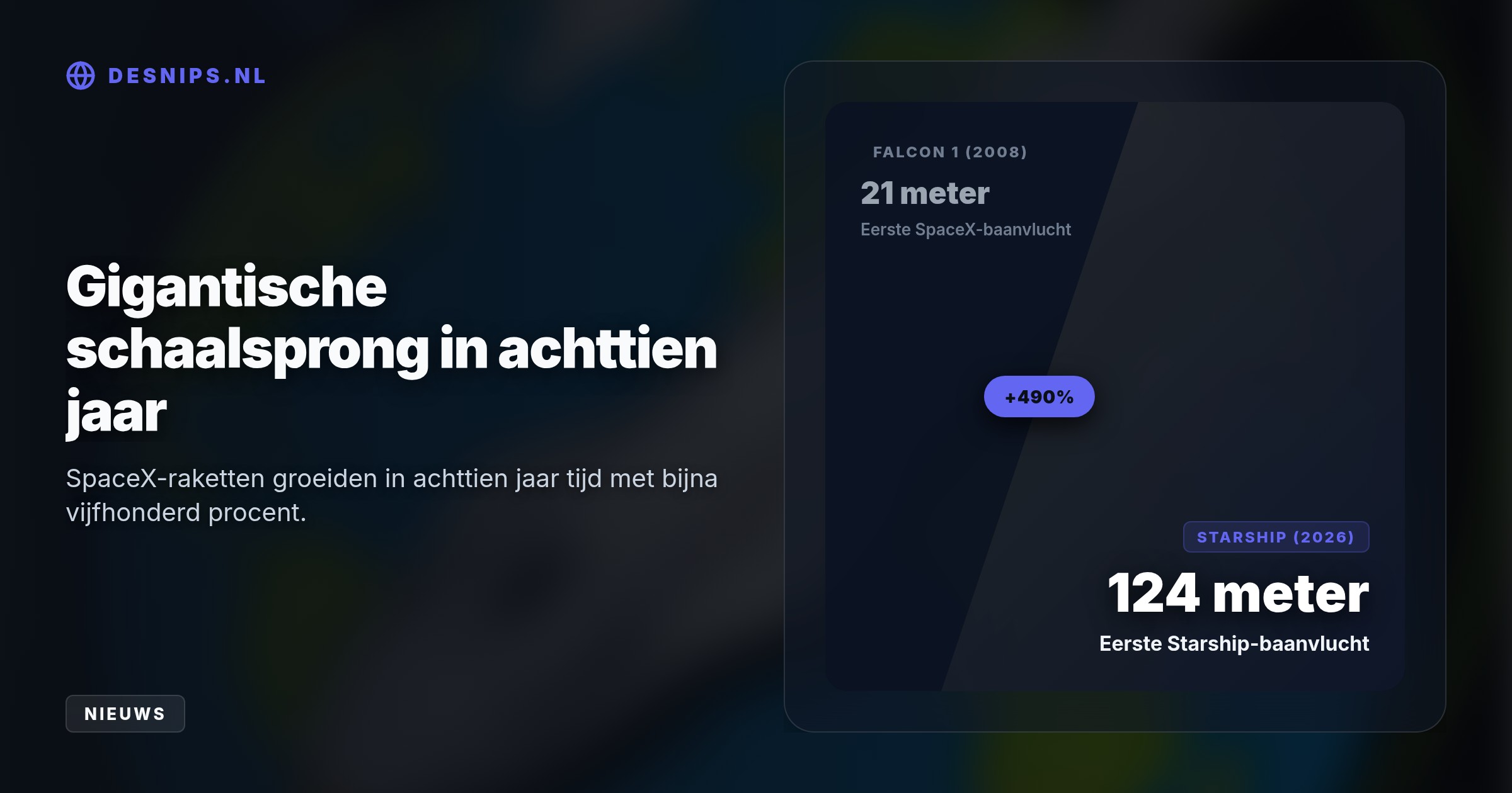 De 124 meter hoge raket brengt 26 nieuwe Starlink-satellieten omhoog, waarvan er drie live de hittebestendigheid van het schip filmen tijdens zes rondjes om de aarde.