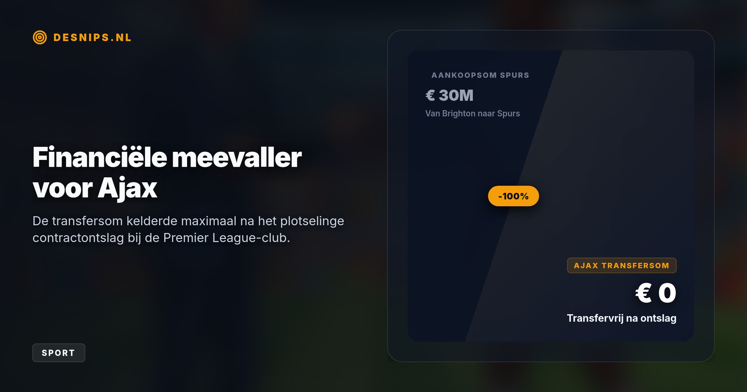 Technisch adviseur Jordi Cruijff zoekt toenadering tot de 30-jarige Malinees. Ajax hoopt de concurrentie van onder meer Lazio Roma te snel af te zijn met een slimme, risicovrije deal.