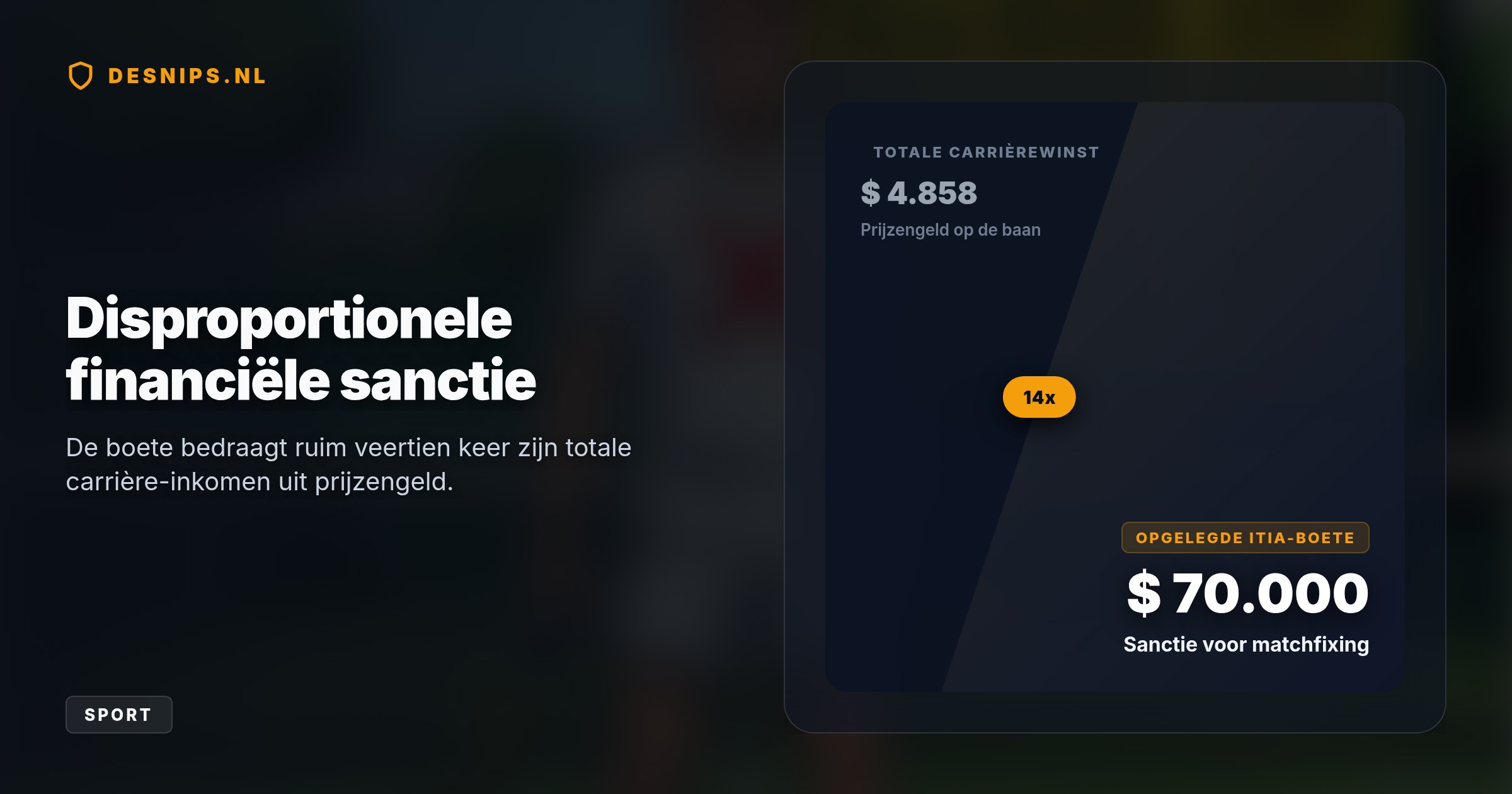 De tennisintegriteitsdienst legde de zware straf op na twaalf gemanipuleerde duels, het werven van medespelers en het negeren van zeven contactpogingen van de onderzoekers.