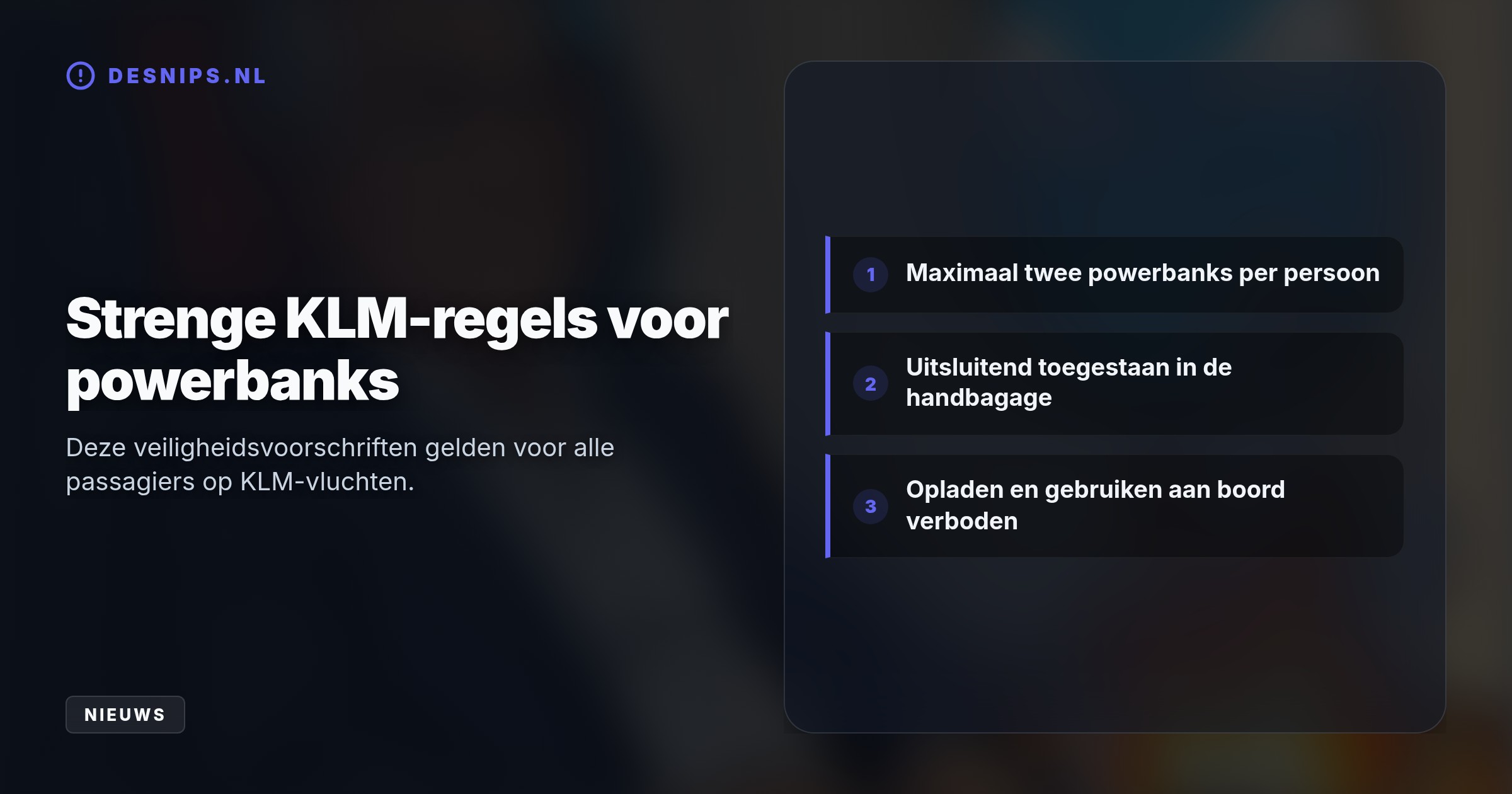 Tijdens een vlucht naar Curaçao vatte de oplader van de oud-topman vlam in de businessclass. Hoewel de crew het vuur snel bluste, keerde het vliegtuig direct om naar Schiphol.