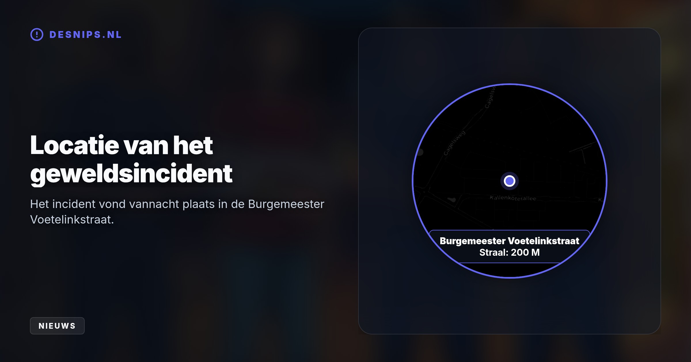 Na een geweldsincident in de Burgemeester Voetelinkstraat zijn twee gewonden naar het ziekenhuis gebracht, van wie er direct één is gearresteerd als verdachte na eerdere buurtoverlast.