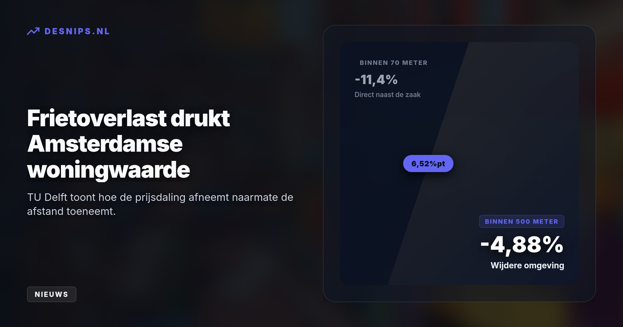 29 omwonenden eisen handhaving in de Runstraat. Door de extreme drukte en rattenplaag rond de virale friettent daalden de woningprijzen vlakbij de zaak met 11,4 procent.