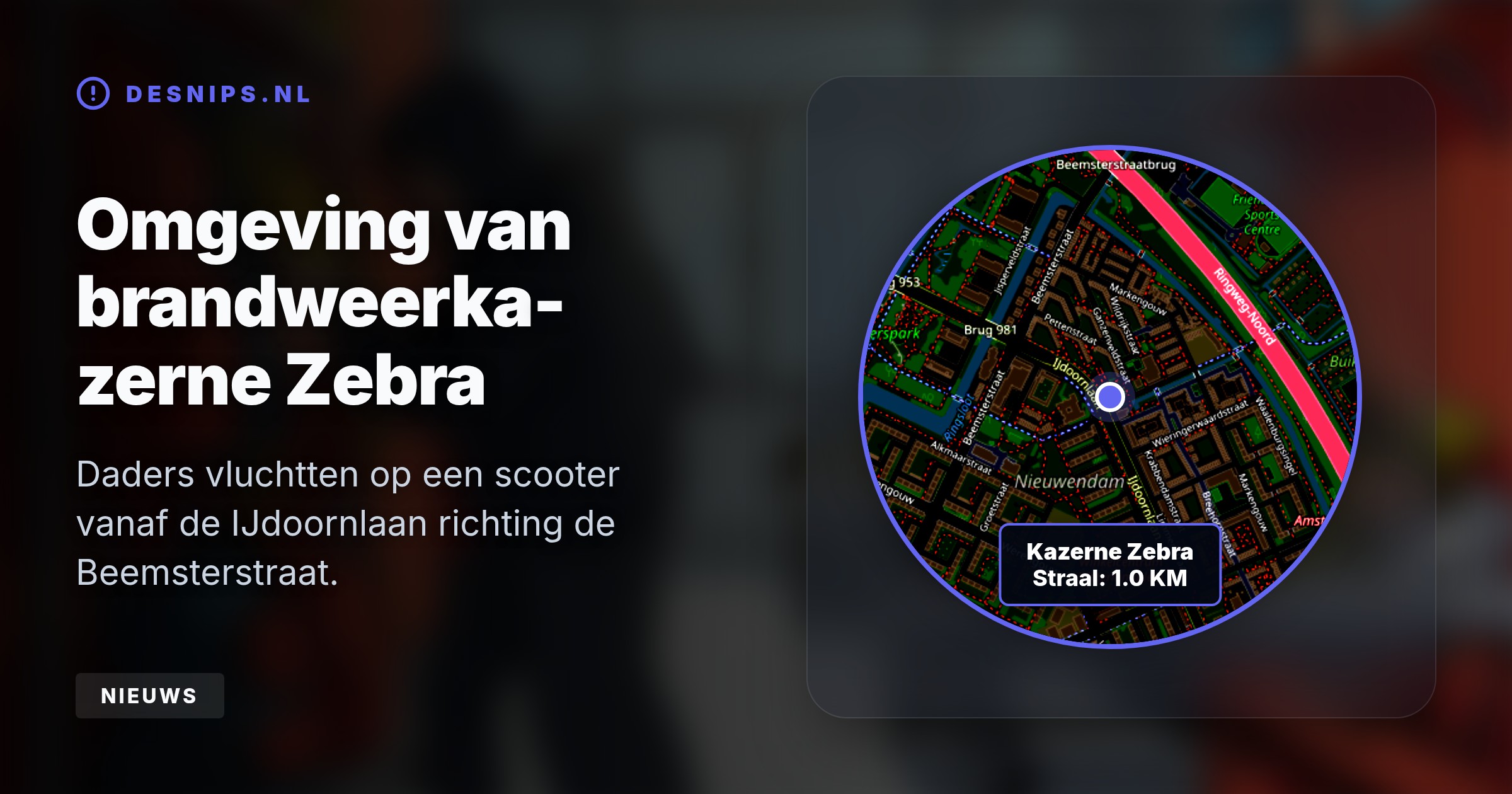Dieven sloegen twee nachten op rij toe aan de IJdoornlaan en ontvreemdden cruciale levensreddende spullen terwijl het alarm stil bleef. De politie zoekt daders op een scooter.
