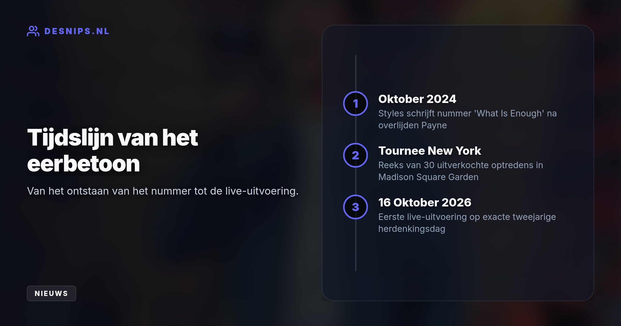 Tijdens zijn uitverkochte concertreeks zong Styles verrassend het nummer 'What Is Enough', dat hij schreef na het overlijden van zijn One Direction-bandgenoot.