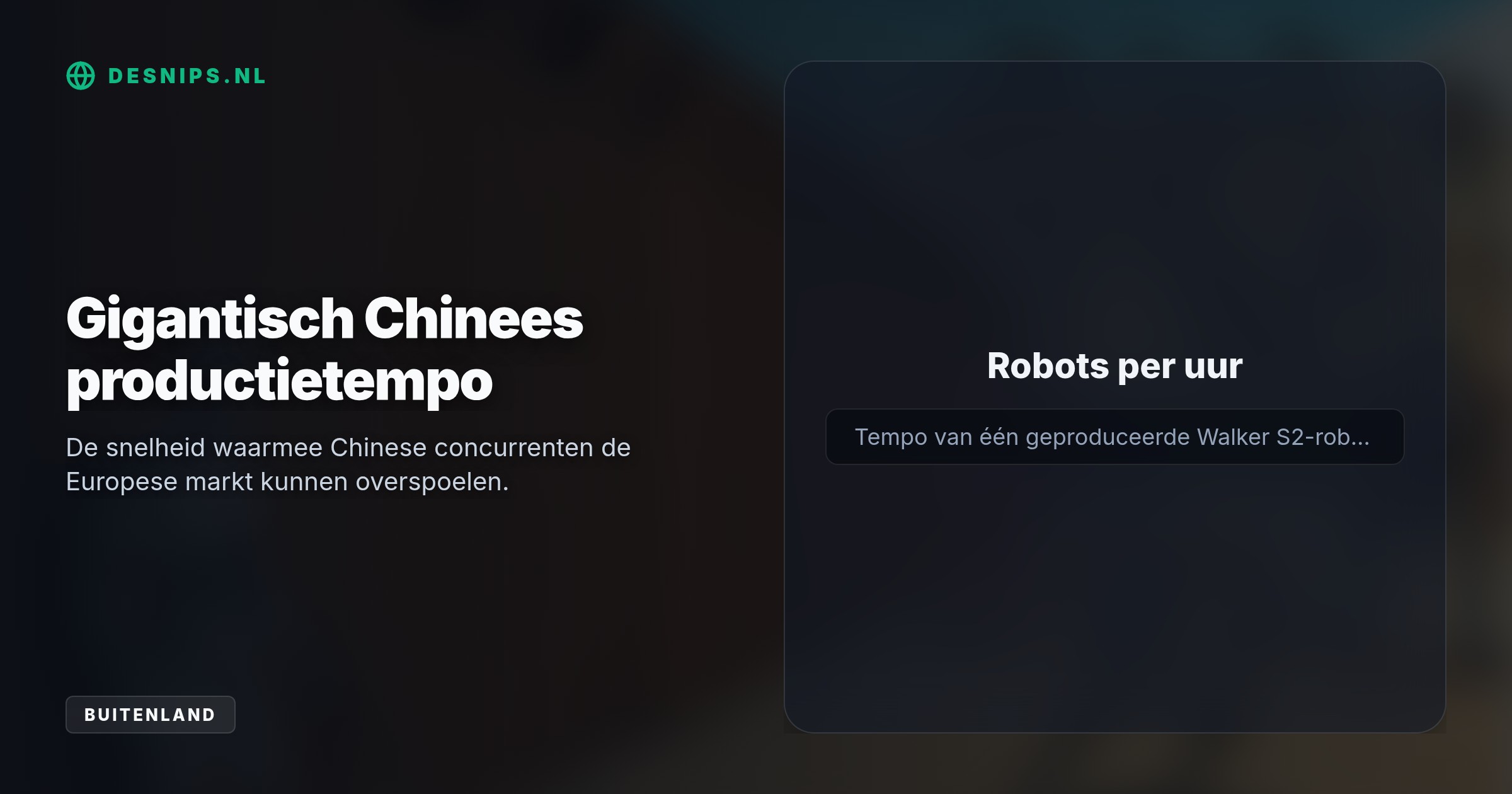 Door strenge Amerikaanse importeisen verliezen Europese robotmakers hun grootste afzetmarkt. Ondertussen dreigt een overspoelde EU-markt door de razendsnelle opkomst van goedkopere Chinese alternatieven.