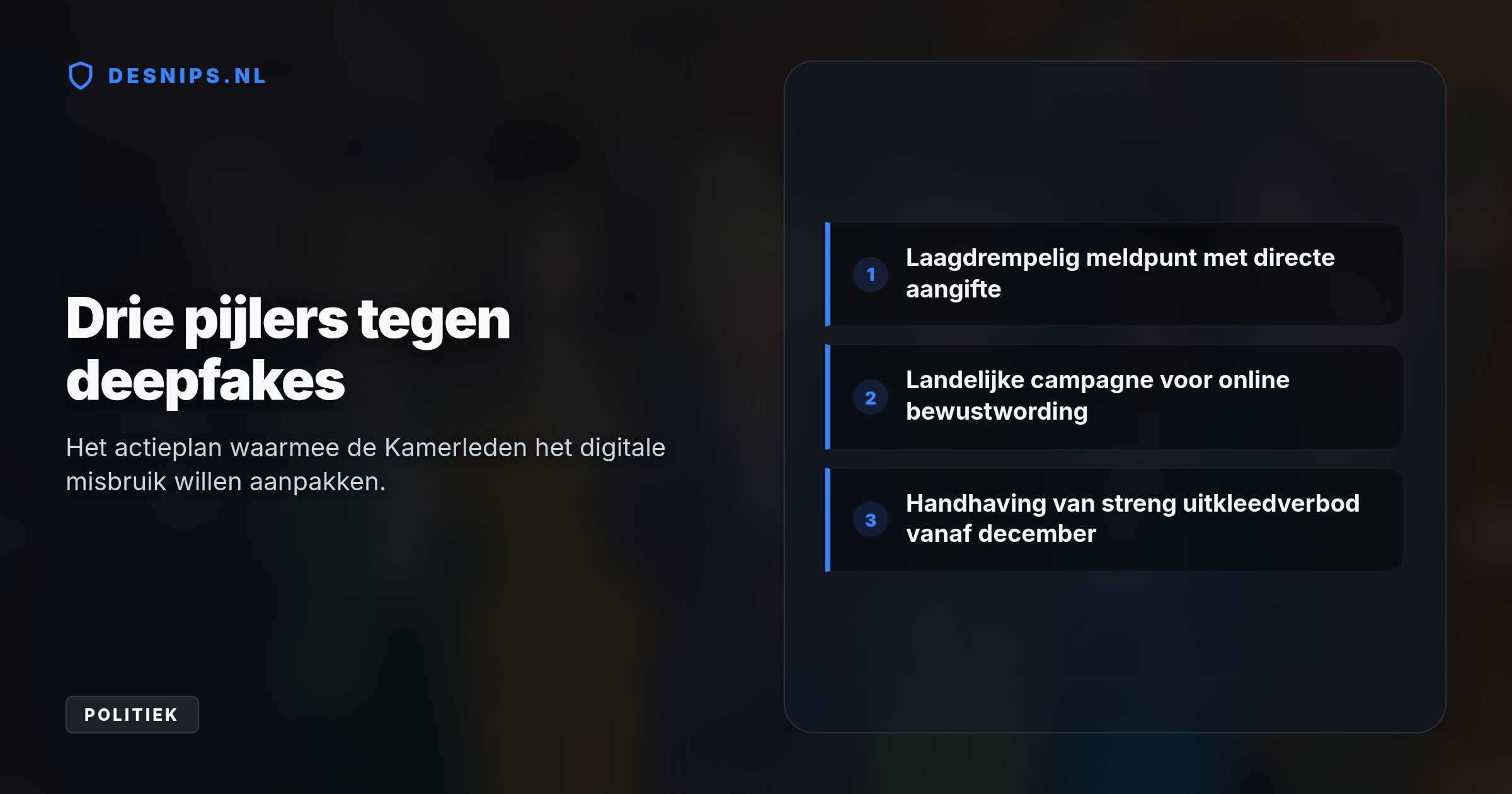 Vijftien politici van links tot rechts lanceren een driepolig actieplan om digitale verkrachting te stoppen en slachtoffers beter te beschermen.
