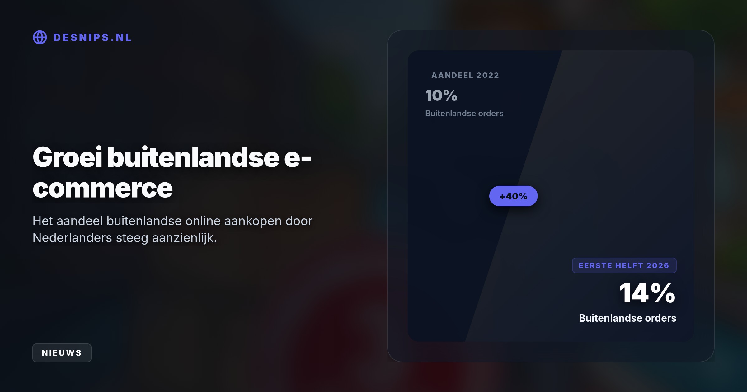 Hoewel we in H1 2026 online meer kochten, gaven we minder uit. Een nieuwe heffing van drie euro remt sinds juli de stroom goedkope Chinese pakketjes af.