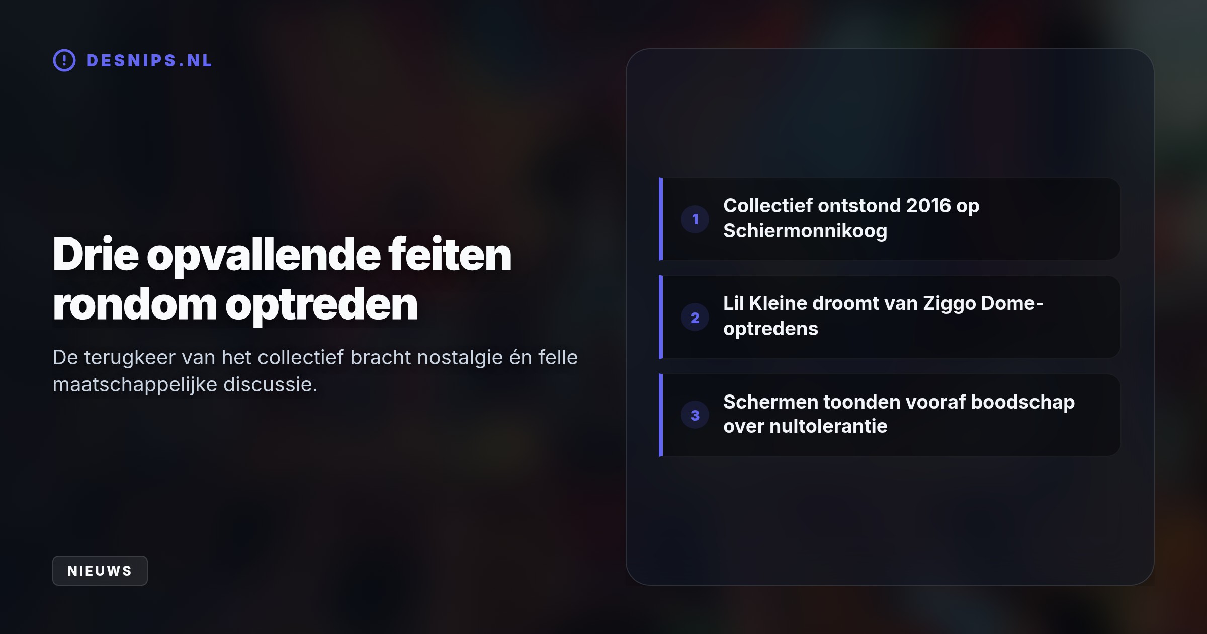 Hiphopcollectief New Wave trok een bomvolle Alpha-tent, maar activisten protesteerden luidruchtig wegens het gewelddadige verleden van Lil Kleine. De directie hint inmiddels op grote vernieuwing.