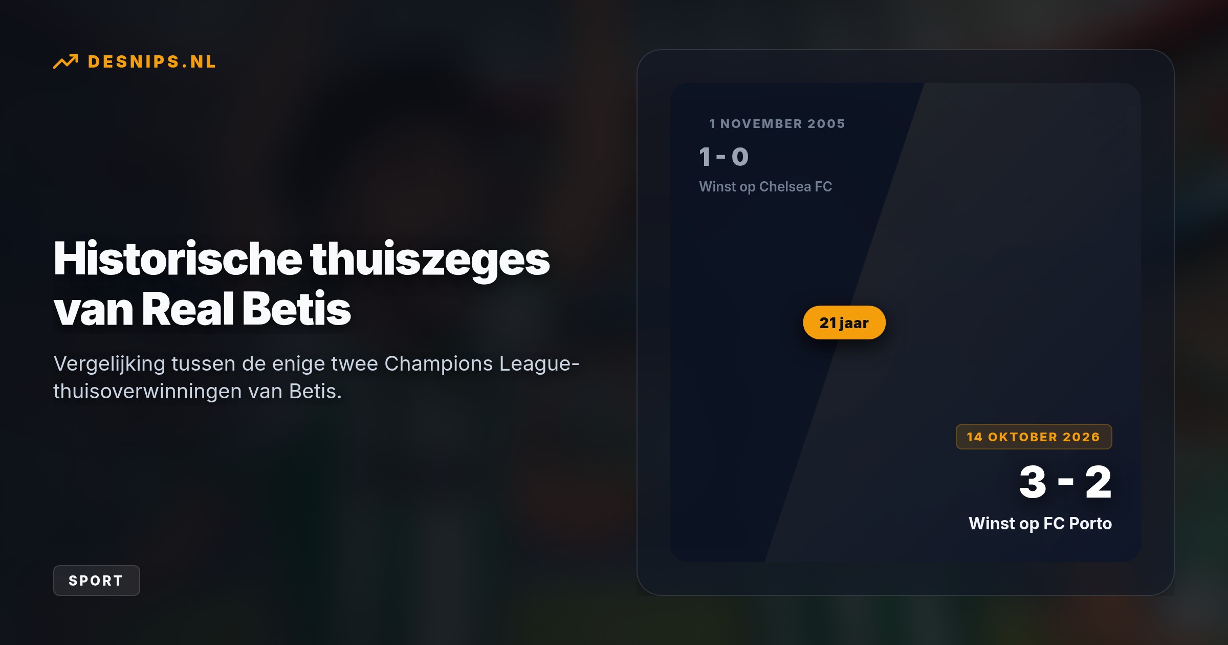 Isco schoot Betis in de 84e minuut vanaf de strafschopstip naar een 3-2 overwinning, nadat een eerdere voorsprong door Porto werd omgebogen. Betis stijgt hiermee naar plek 9.