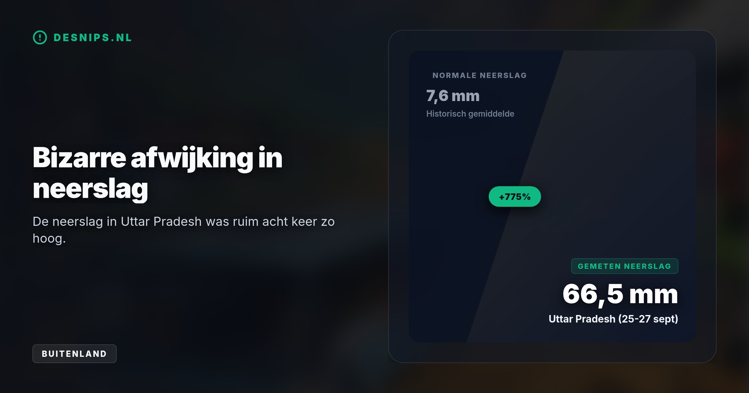 Een lagedrukgebied boven de Golf van Bengalen bracht extreme neerslag. De daaropvolgende overstromingen en modderstromen zorgen nu voor massale annuleringen bij herfstvakanties.