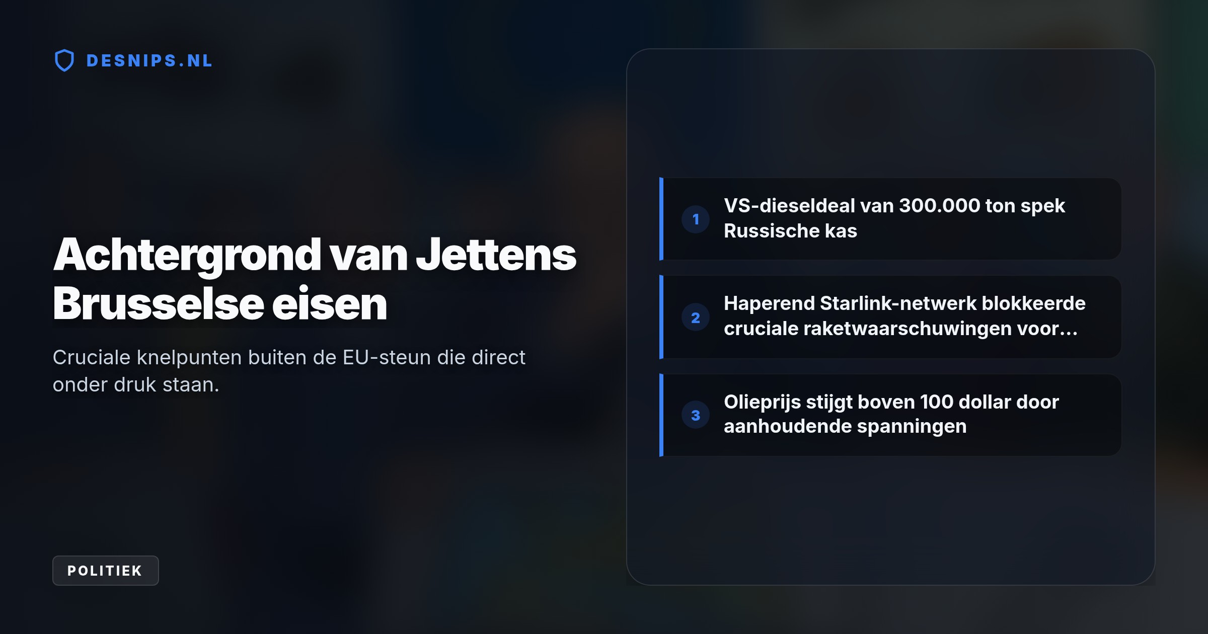 Nederland hoort bij de koplopers, maar Jetten wil dat trage EU-leden hun toezeggingen nakomen om de Europese veiligheid te waarborgen en stijgende energieprijzen te stuiten.