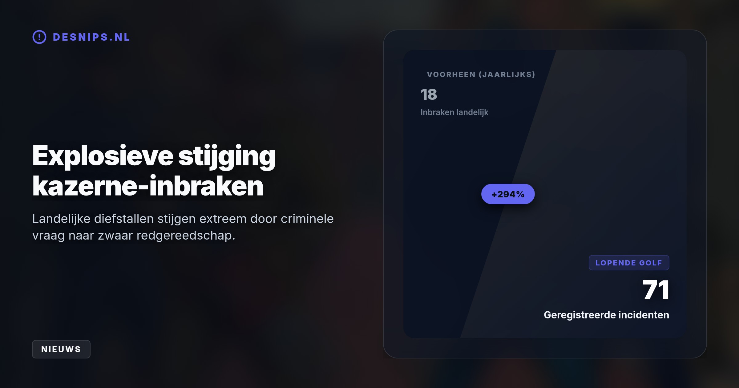 De politie arresteerde de verdachten na diefstallen in Zwolle. Criminelen stelen de hydraulische redgereedschappen steeds vaker om kluizen en juweliers te kraken.