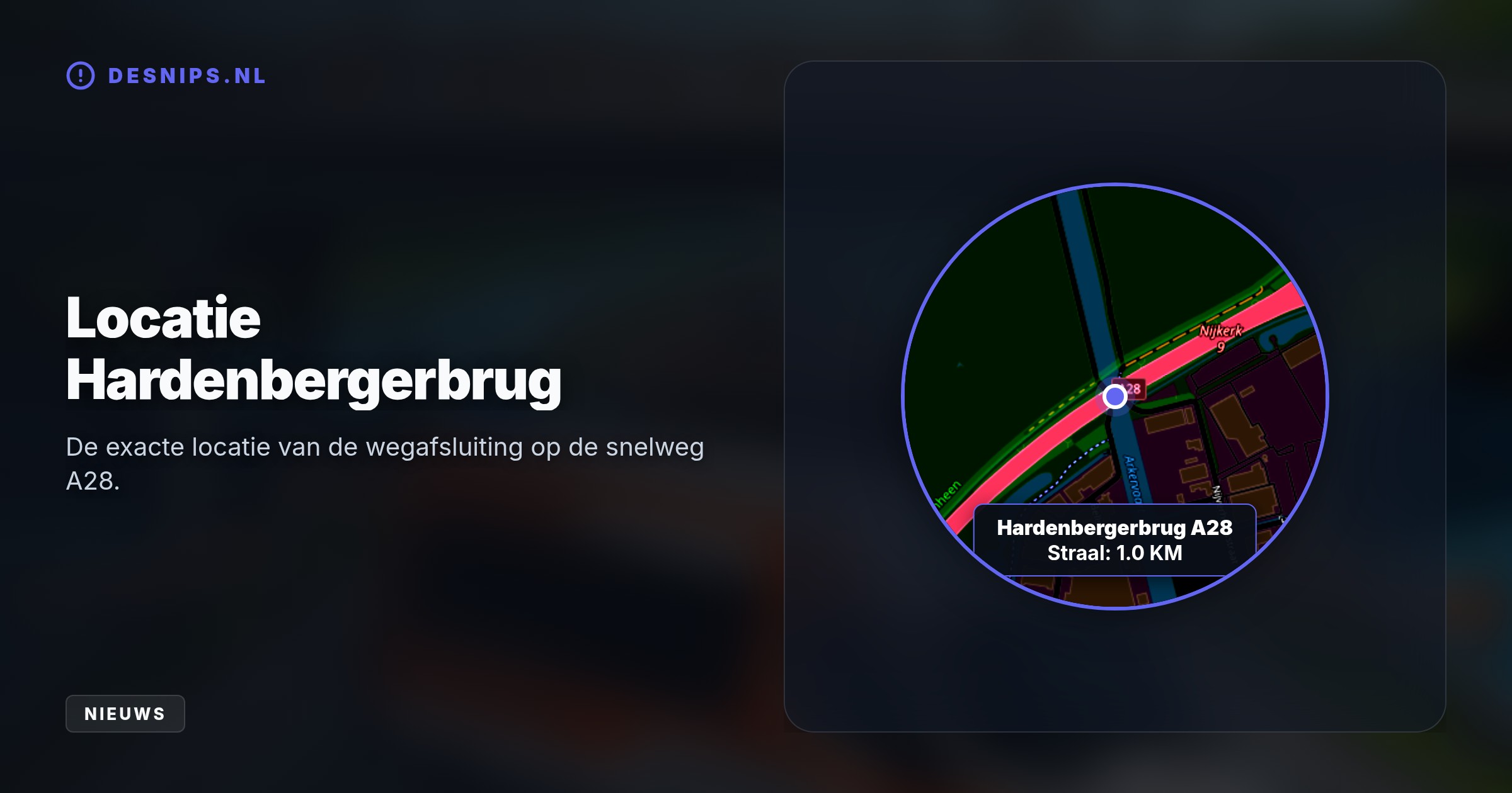 Rijkswaterstaat sluit de Hardenbergerbrug na een inspectie wegens onbekende veiligheidsrisico's. Reizigers tussen Amersfoort en Zwolle moeten rekening houden met 30 minuten extra reistijd.