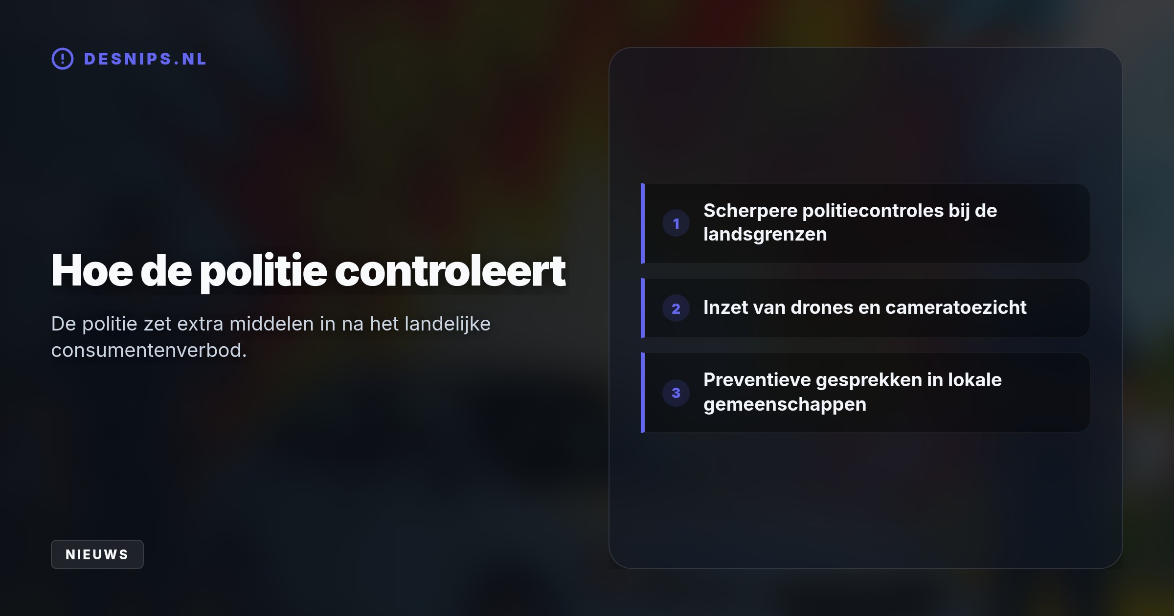 Met dertig cobra's demonstreerde de politie in Riel de enorme kracht van illegaal vuurwerk. Sinds 1 augustus geldt een algeheel landelijk verbod voor consumenten.