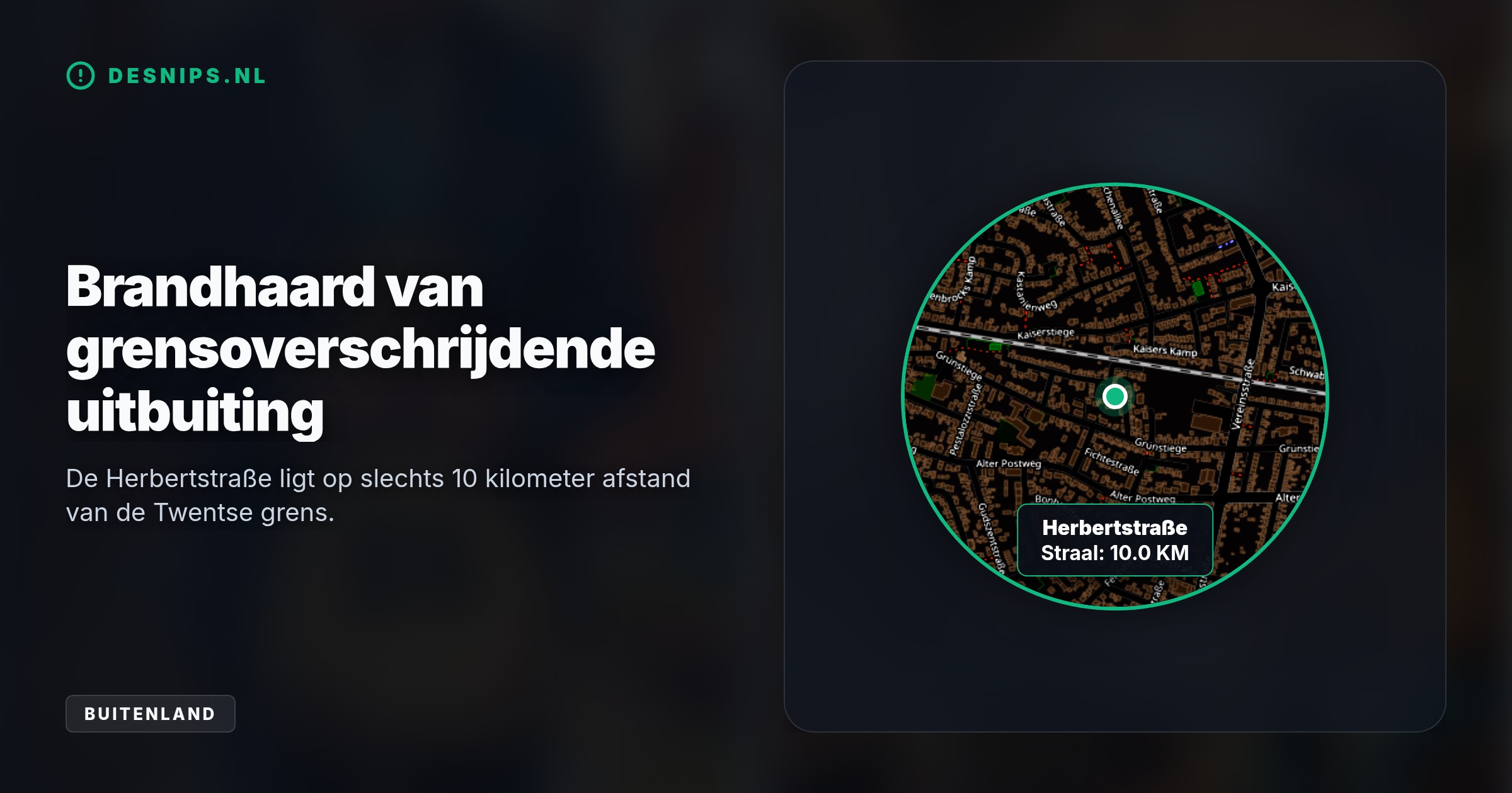 Door arbeiders net over de grens in Gronau te huisvesten, omzeilen uitzendbureaus Nederlandse controles op fatsoenlijke huisvesting terwijl de migranten wel in Twente werken.