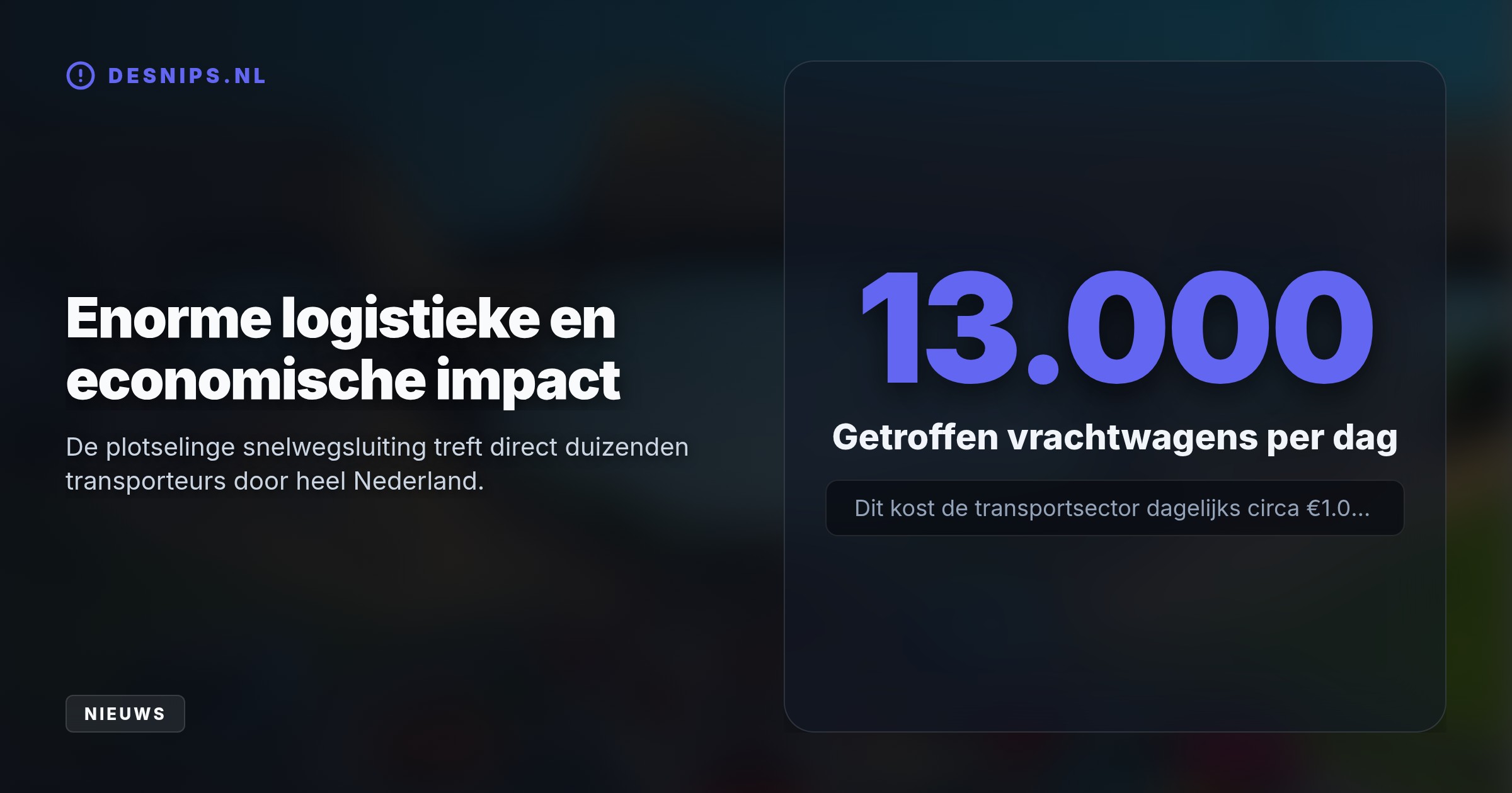 Inspecteurs ontdekten dat er te veel zand rond de pijlers van de Hardenbergerbrug was weggespoeld. De vitale A28-schakel blijft hierdoor tot zeker woensdagmiddag dicht.