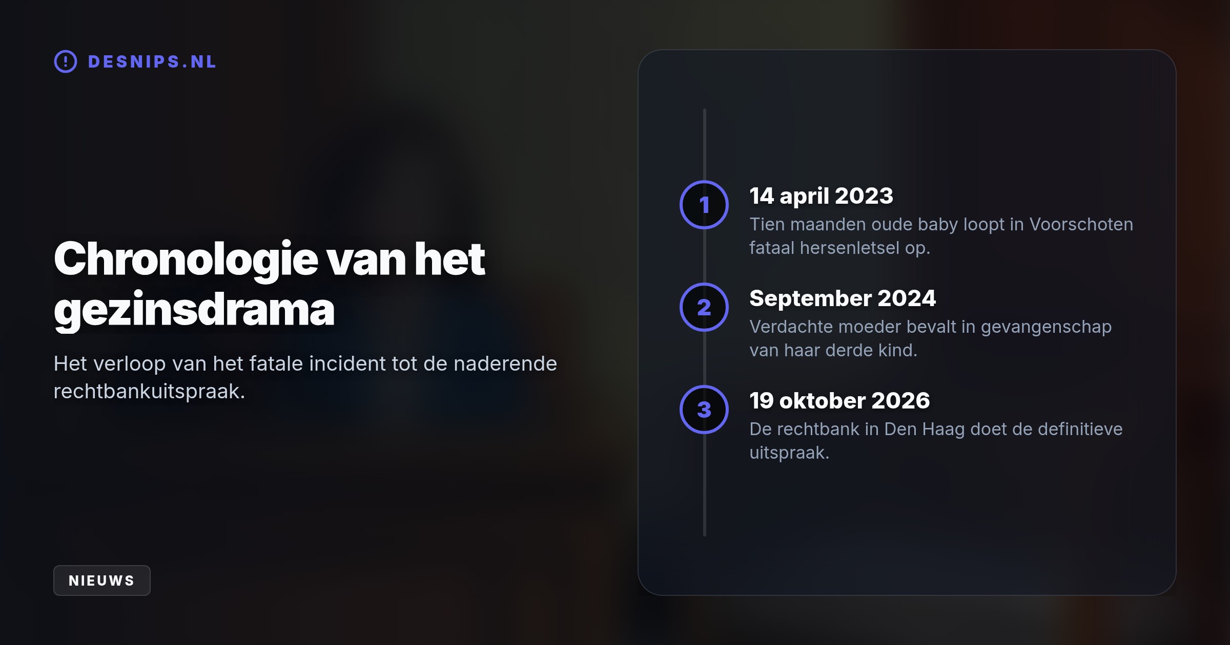Medische experts sluiten een ongeluk uit. De ontkennende moeder beviel tijdens haar voorarrest in de cel van haar derde kind.