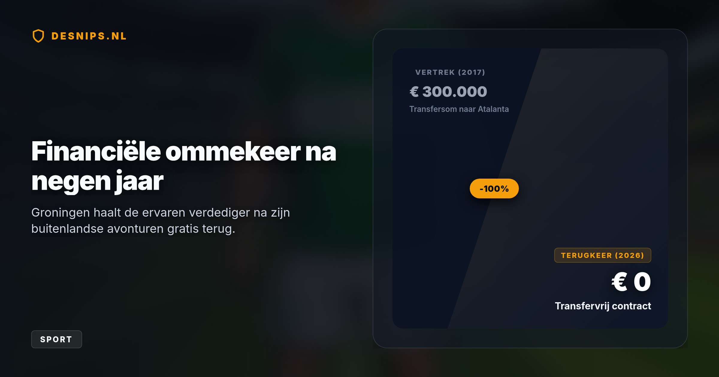 De 32-jarige rechtsback ondergaat vandaag zijn medische keuring voor een eenjarig contract om de defensieve blessurezorgen bij de Groningers direct op te lossen.