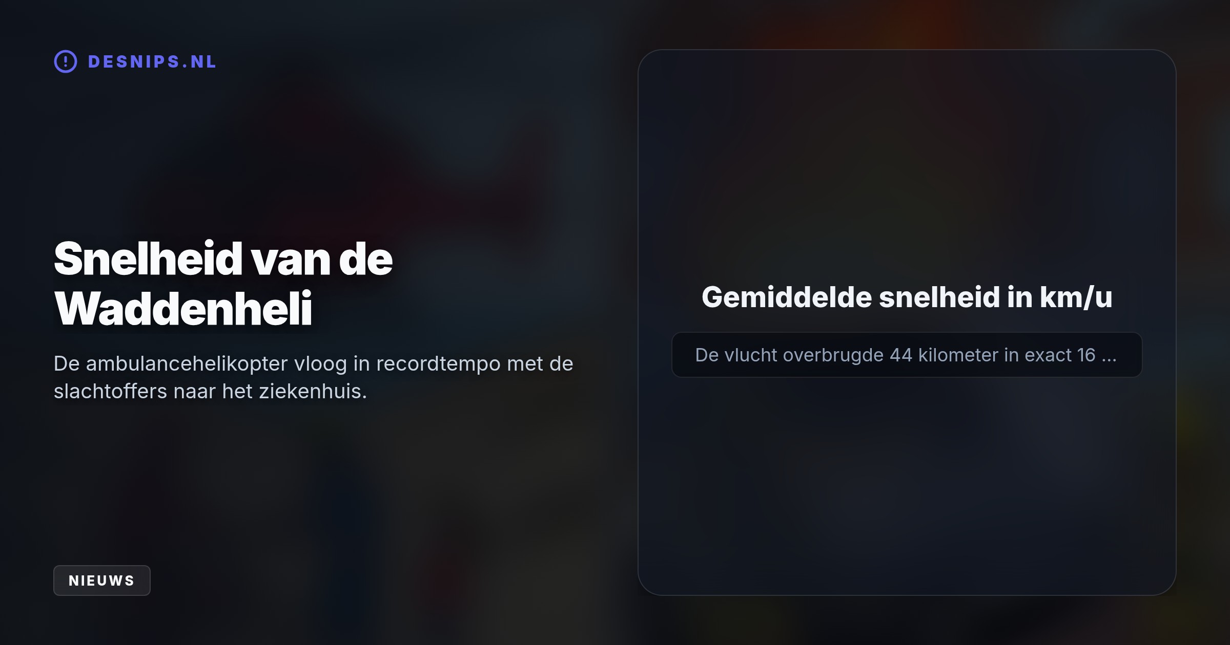Twee helikopters schoten te hulp na een ernstig fietsongeval op Terschelling, terwijl de brandweer in Gorredijk een vermoedelijk opzettelijk aangestoken bestelbus bluste.