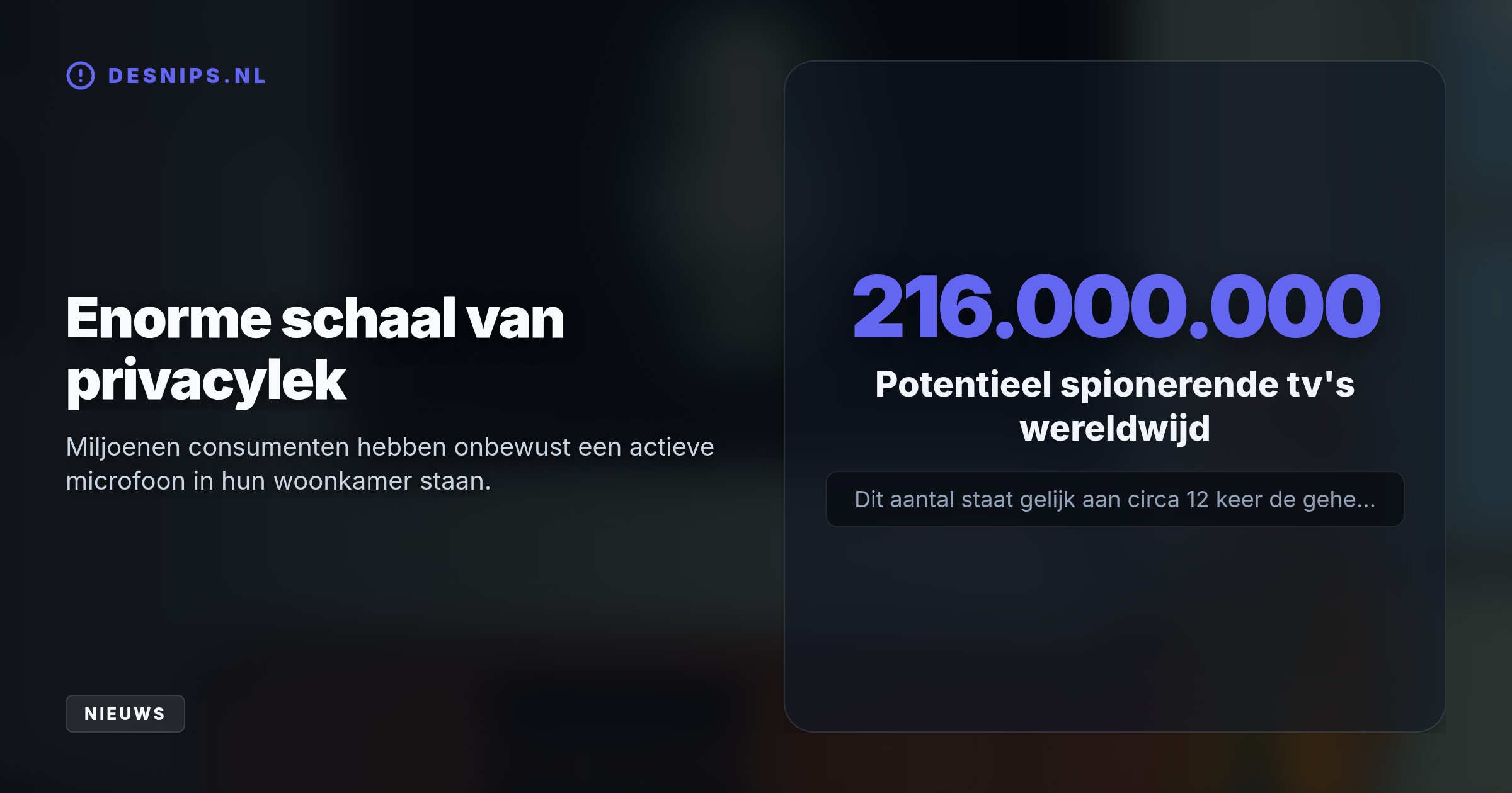 Onderzoekers ontdekten dat smart-tv's van LG in stand-by audio lokaal opslaan en netwerkapparaten scannen. Deze data wordt doorgestuurd naar advertentiedivisie LG Ad Solutions.